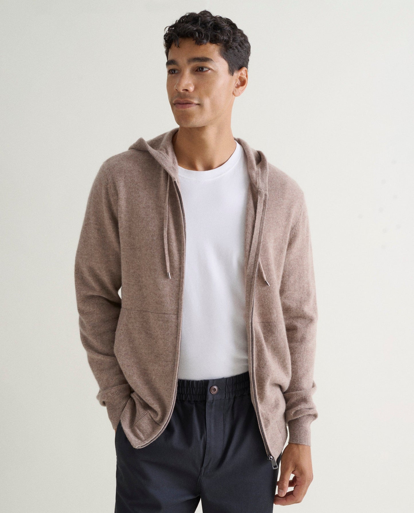 Men's Finest Cashmere Full Zip Hoodie