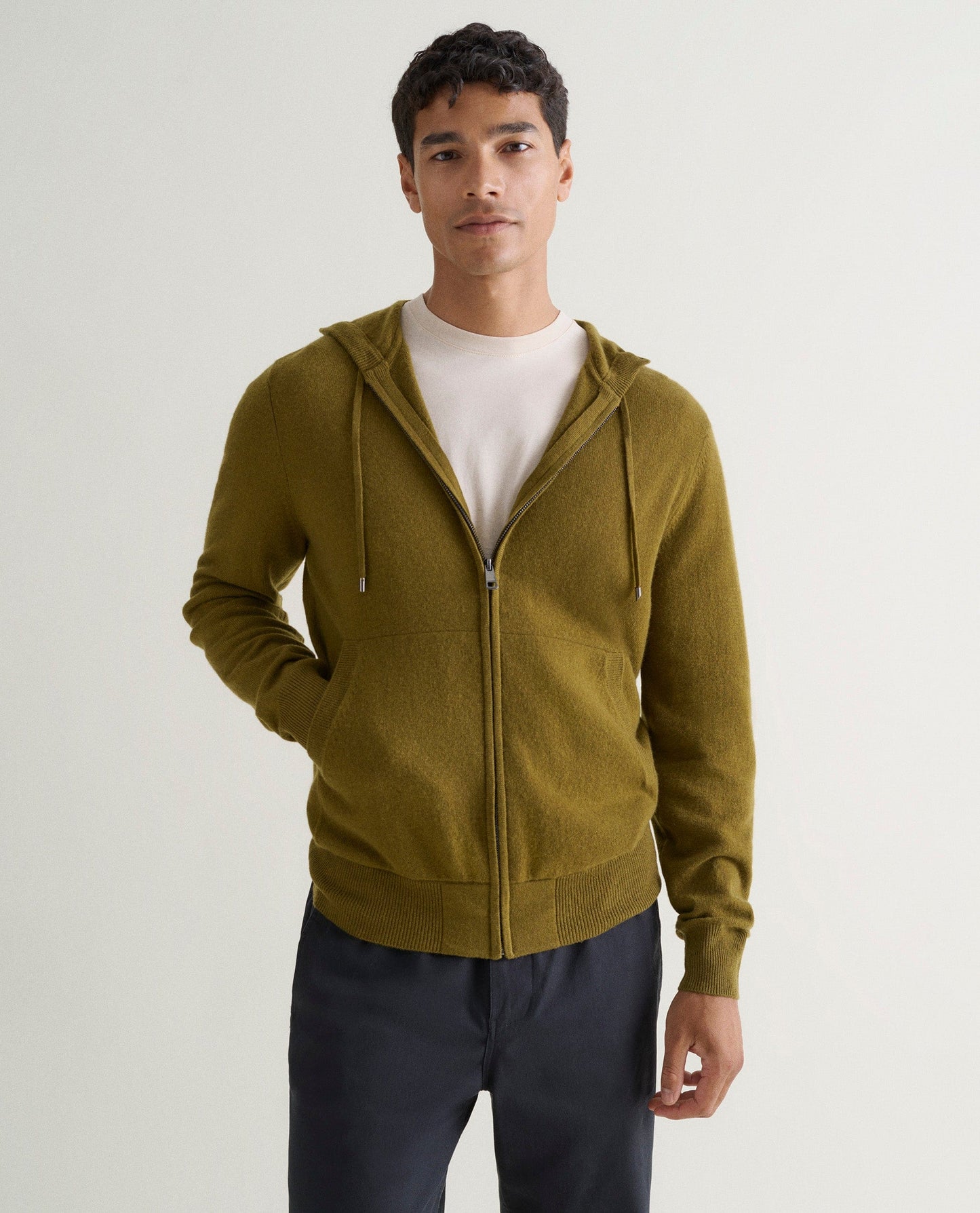 Men's Finest Cashmere Full Zip Hoodie
