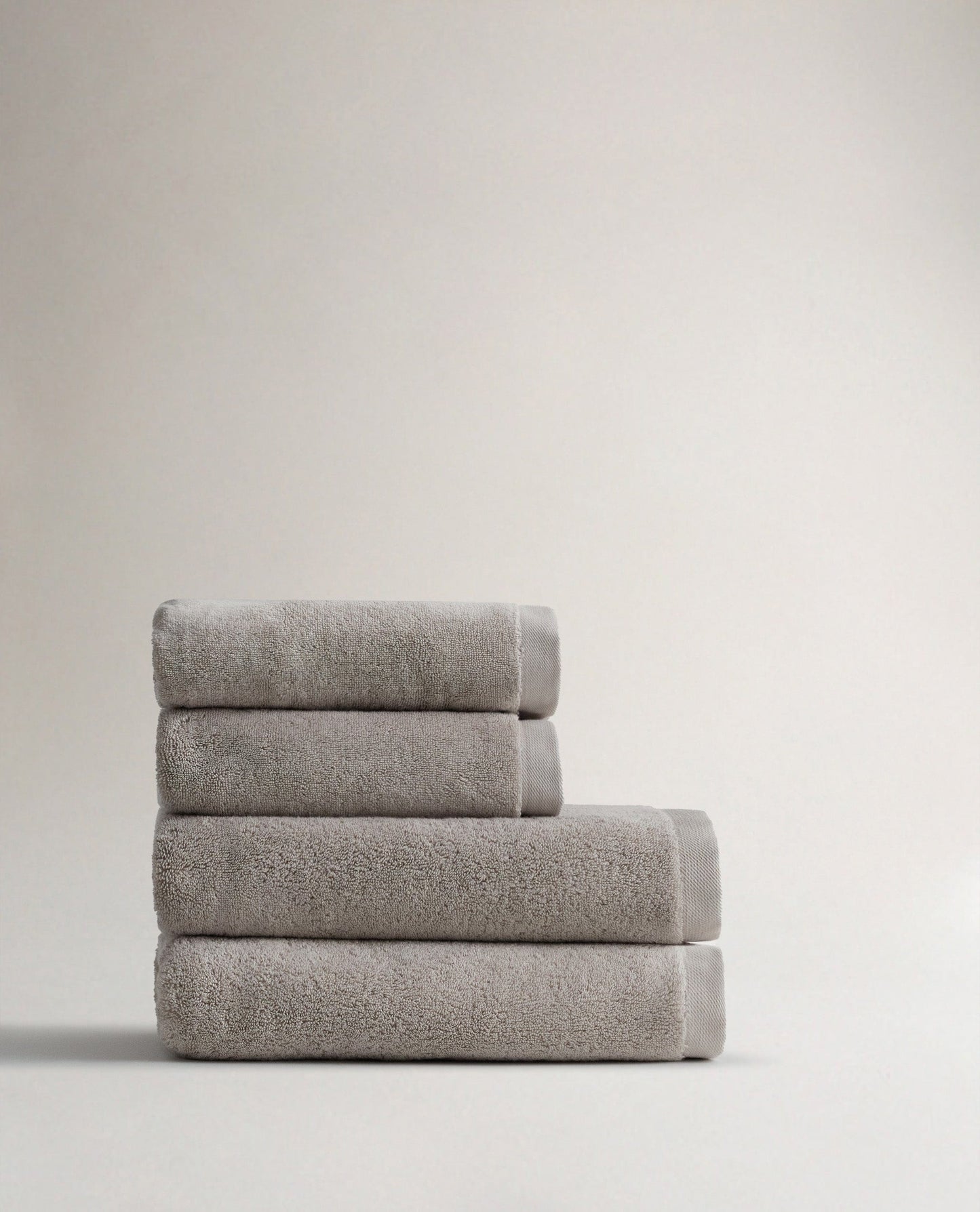 Turkish Cotton Bath Towel Bundle (Pack of 4) - Pebble