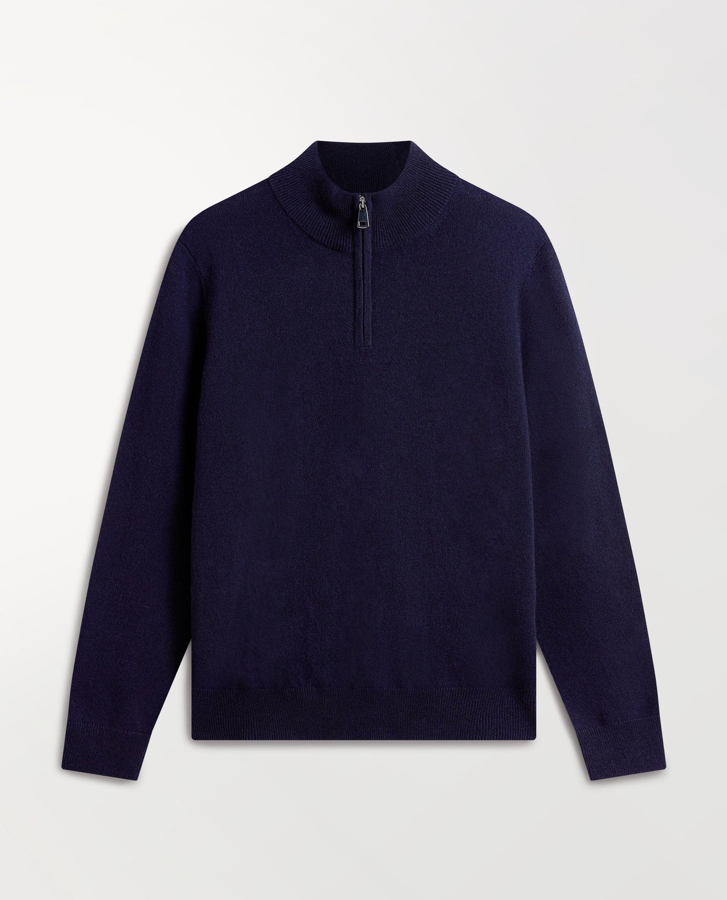 Men's Finest Cashmere 1/4 Zip Jumper - Navy