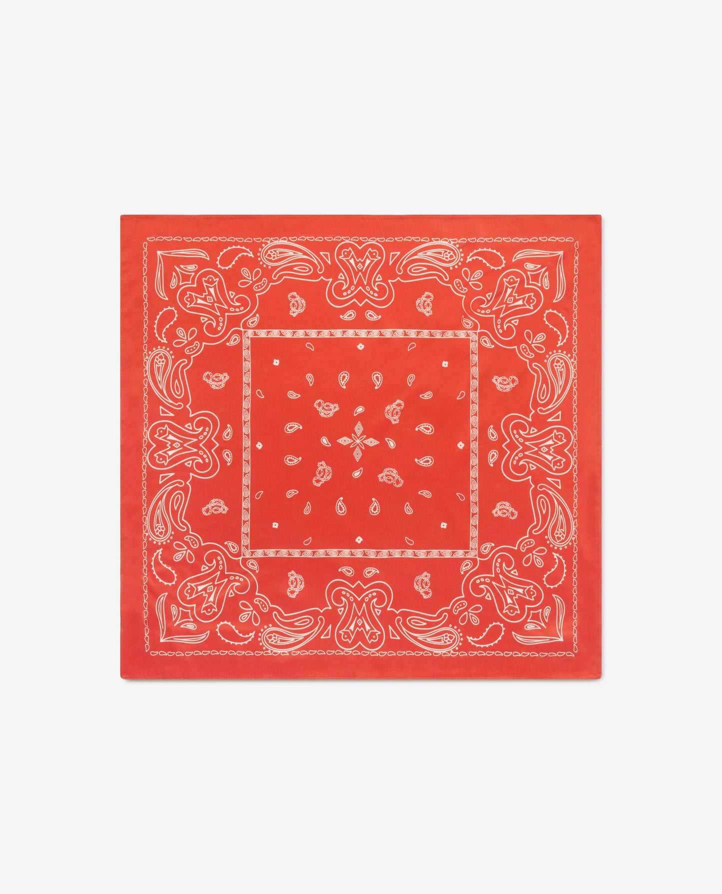 Silk Bandana - Citrus Red