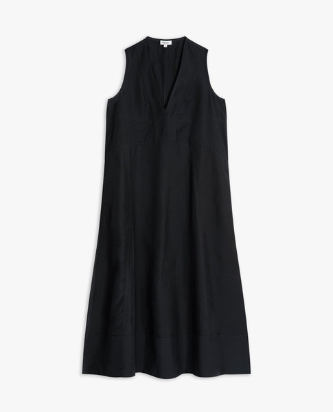 Eileen fisher black linen dress best sale