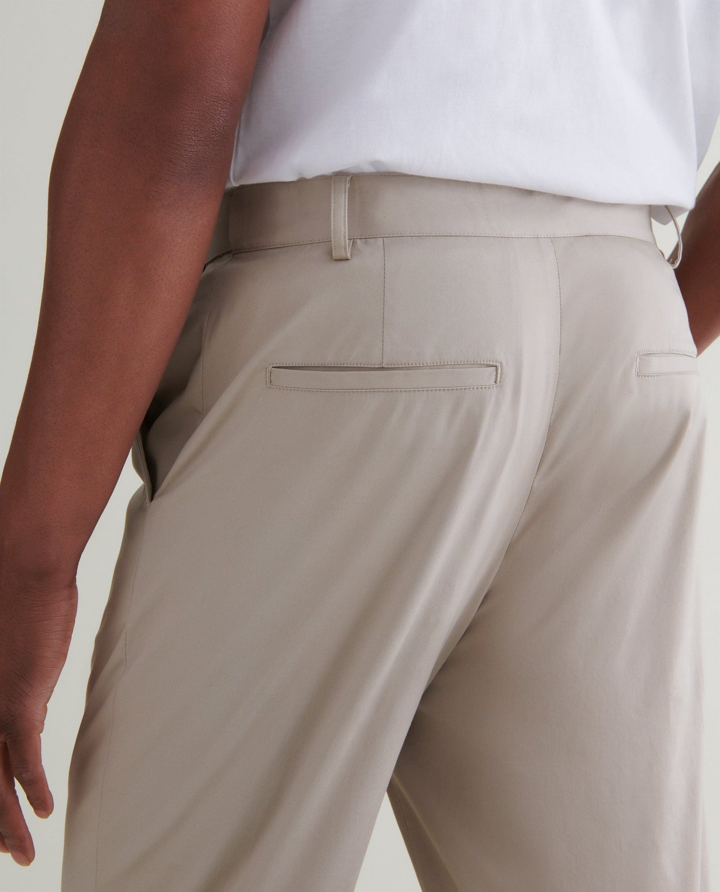 Men's Essential Cotton Trousers - Stone
