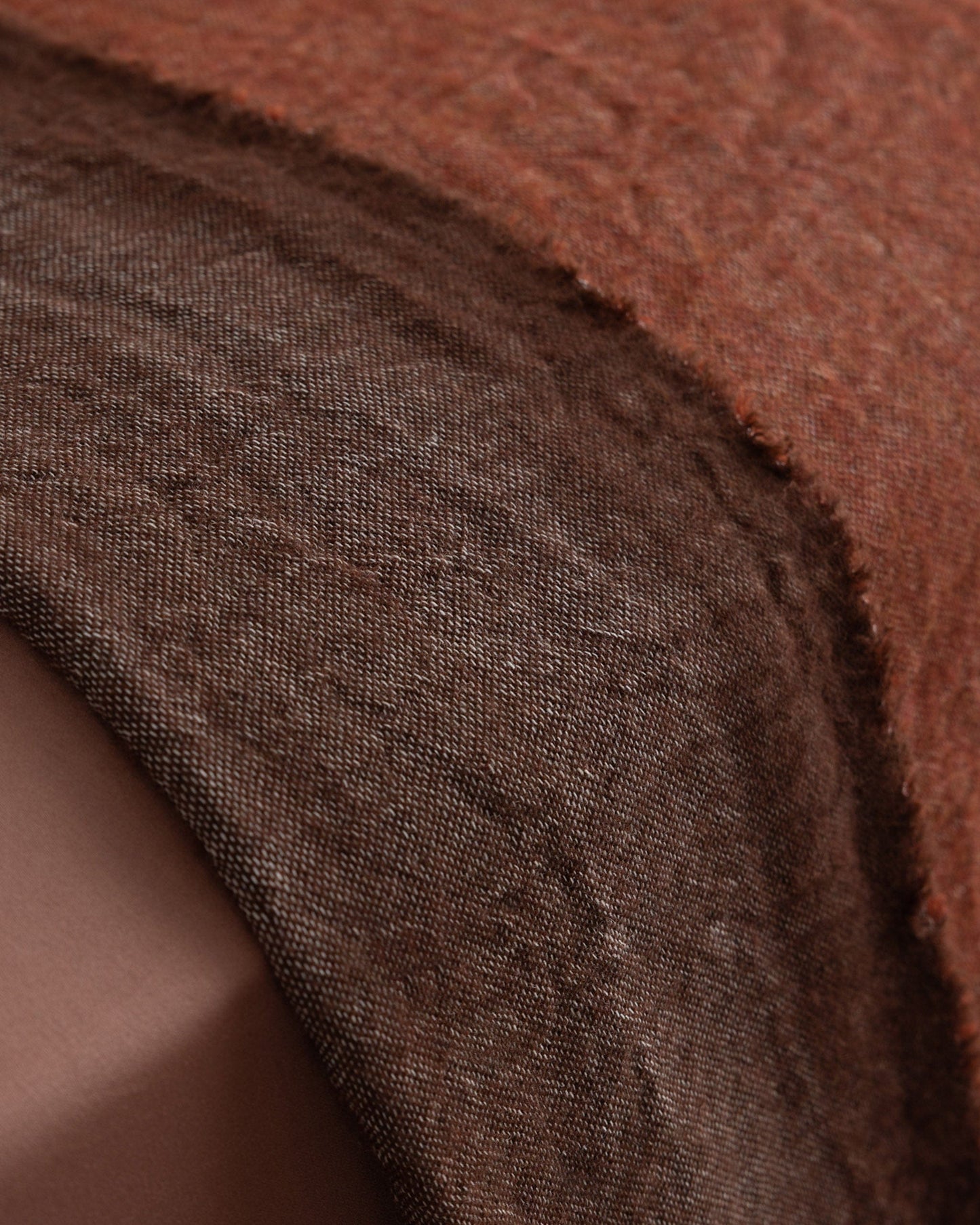 Merino Wool Throw - Rust