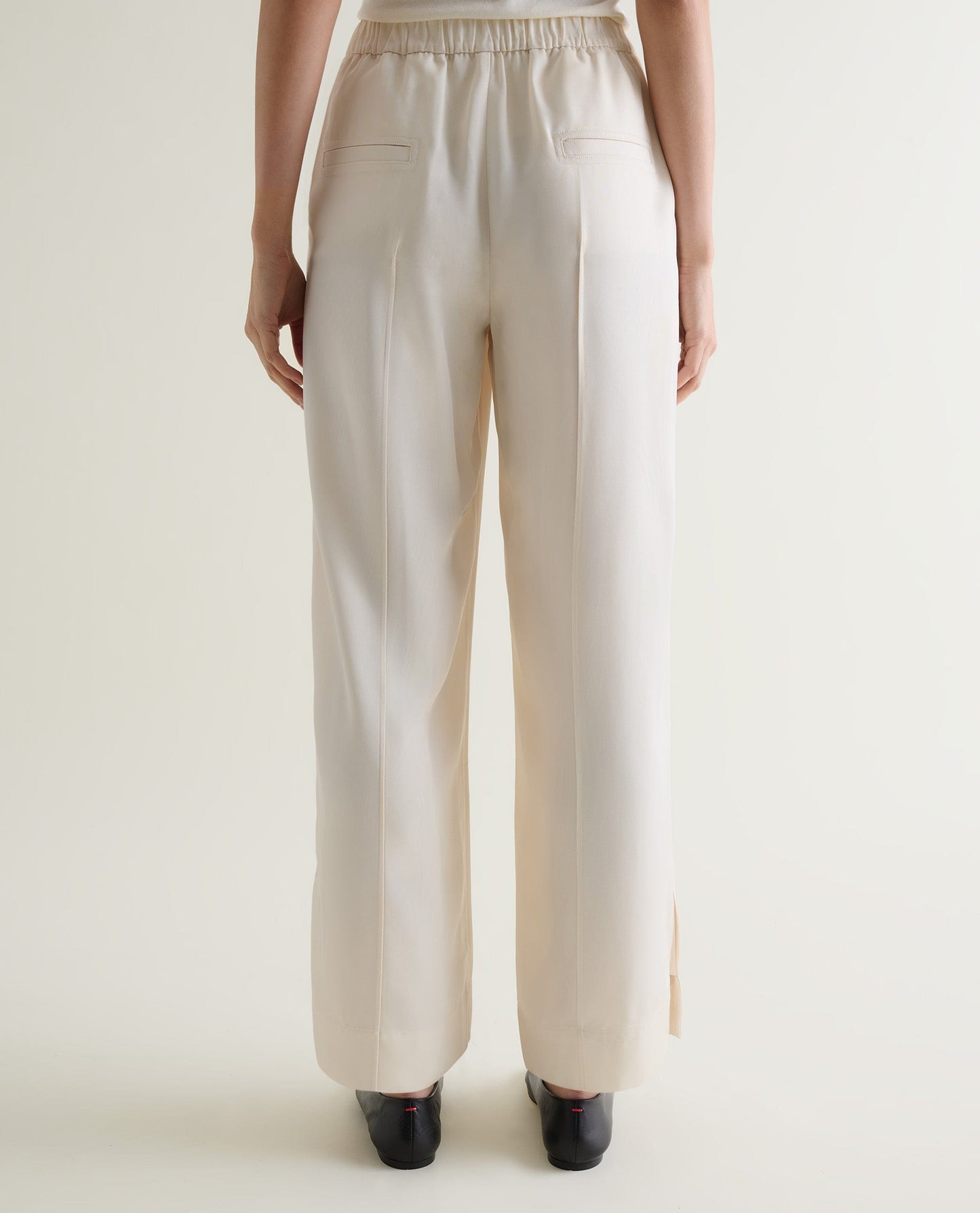 Women's NAIA™ Tailored Track Trouser - Alabaster