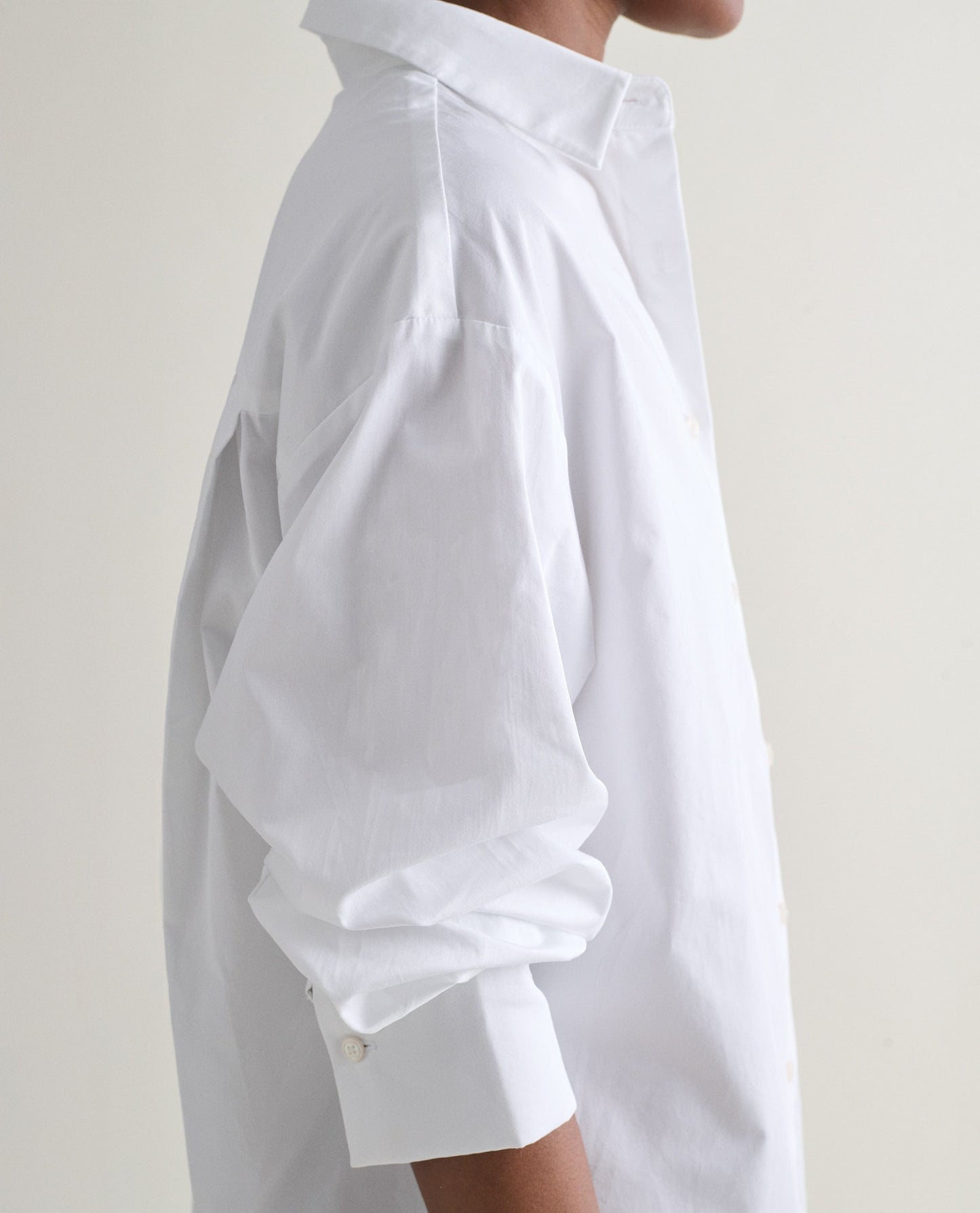 Women's Organic Cotton Poplin Shirt - White
