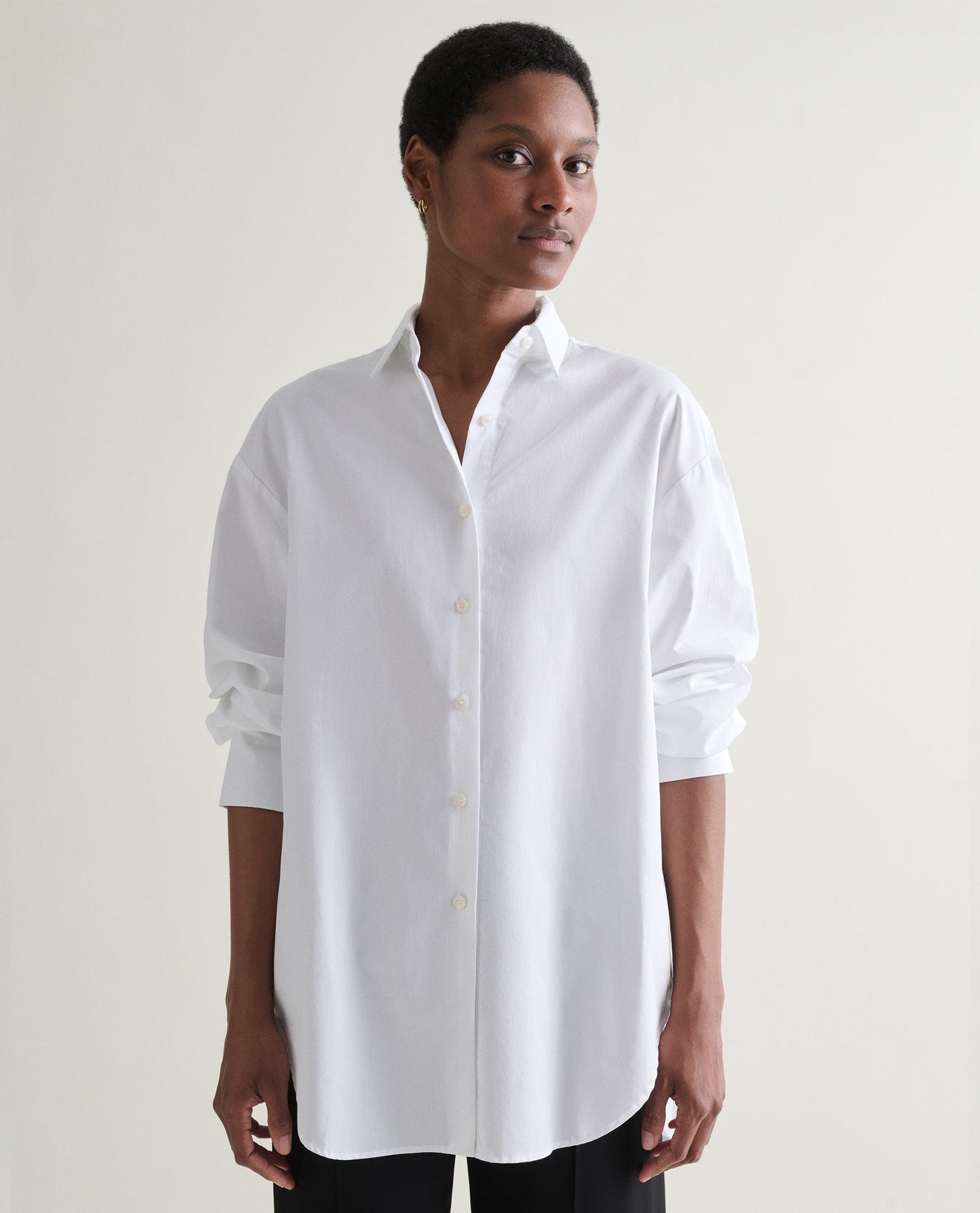 Women's Organic Cotton Poplin Shirt - White