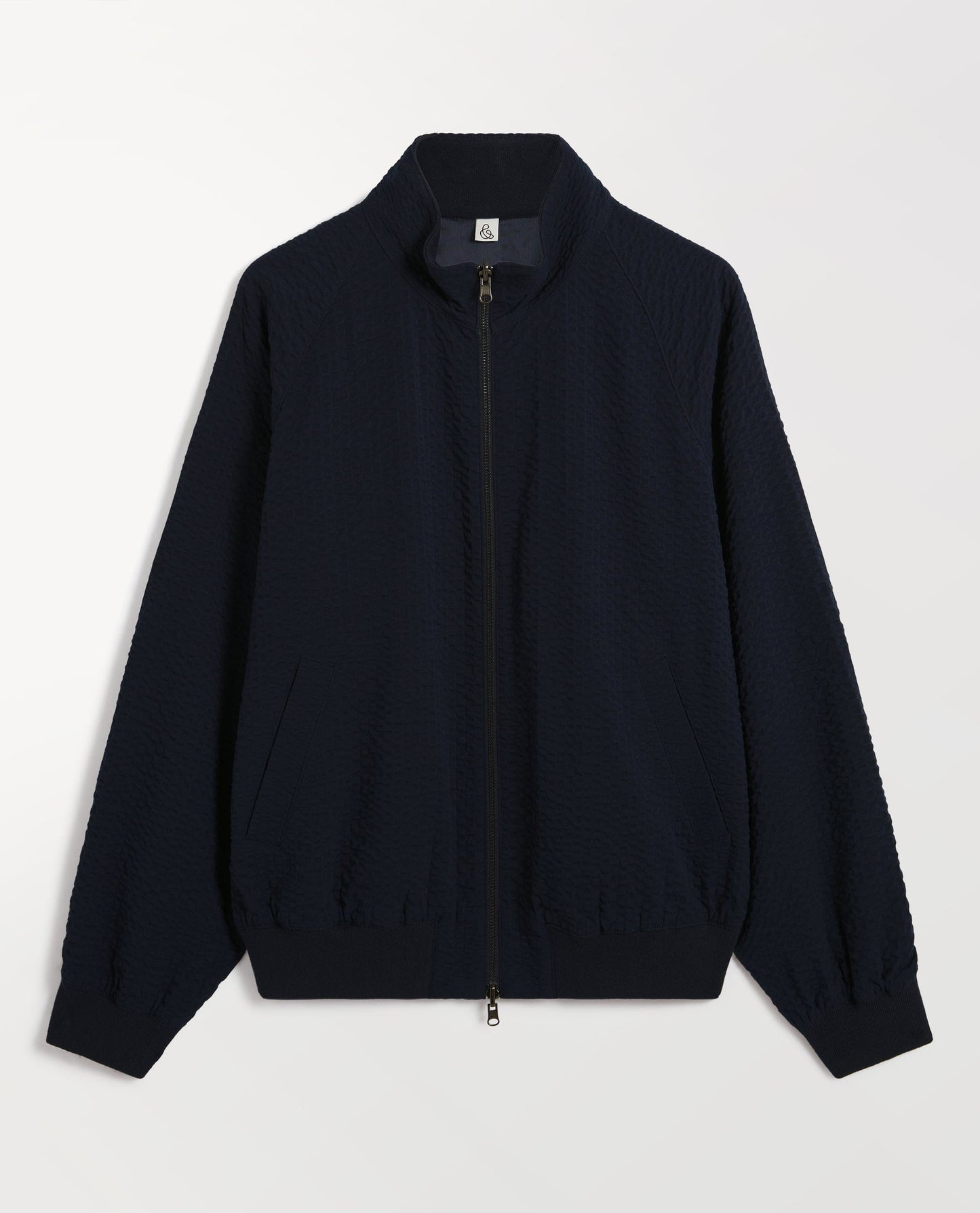 Men's Cotton Seersucker Jacket - Indigo