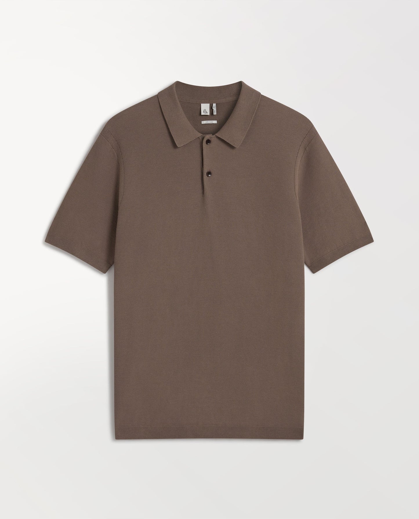 Men's Cotton Twist Pique Polo - Mole