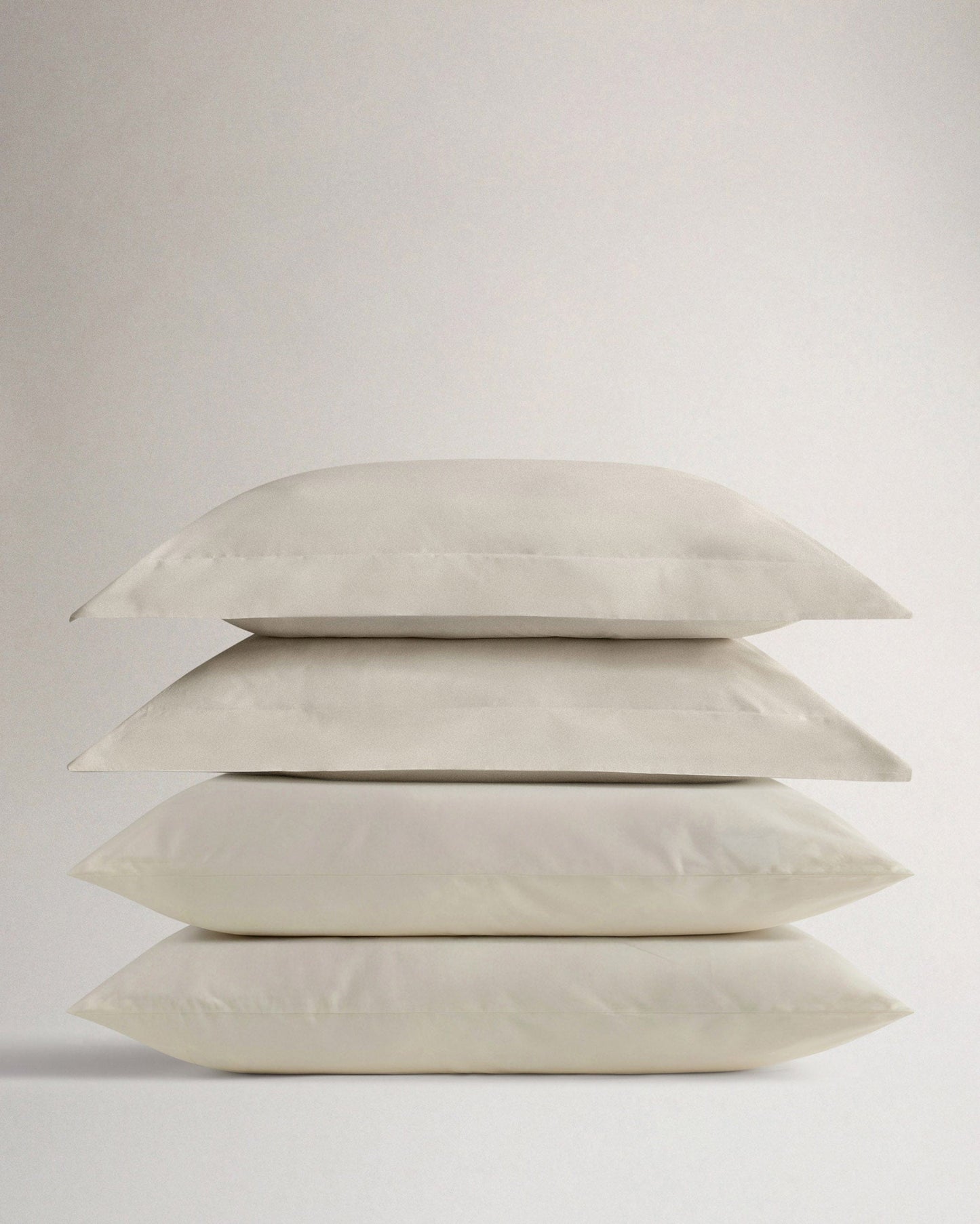The Crisp & Cool Organic Pillowcase Bundle, Set Of 4 - Buttermilk