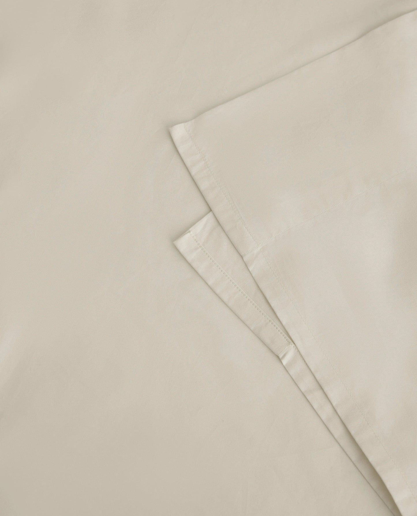 The Crisp & Cool Organic Luxury Flat Sheet - Buttermilk