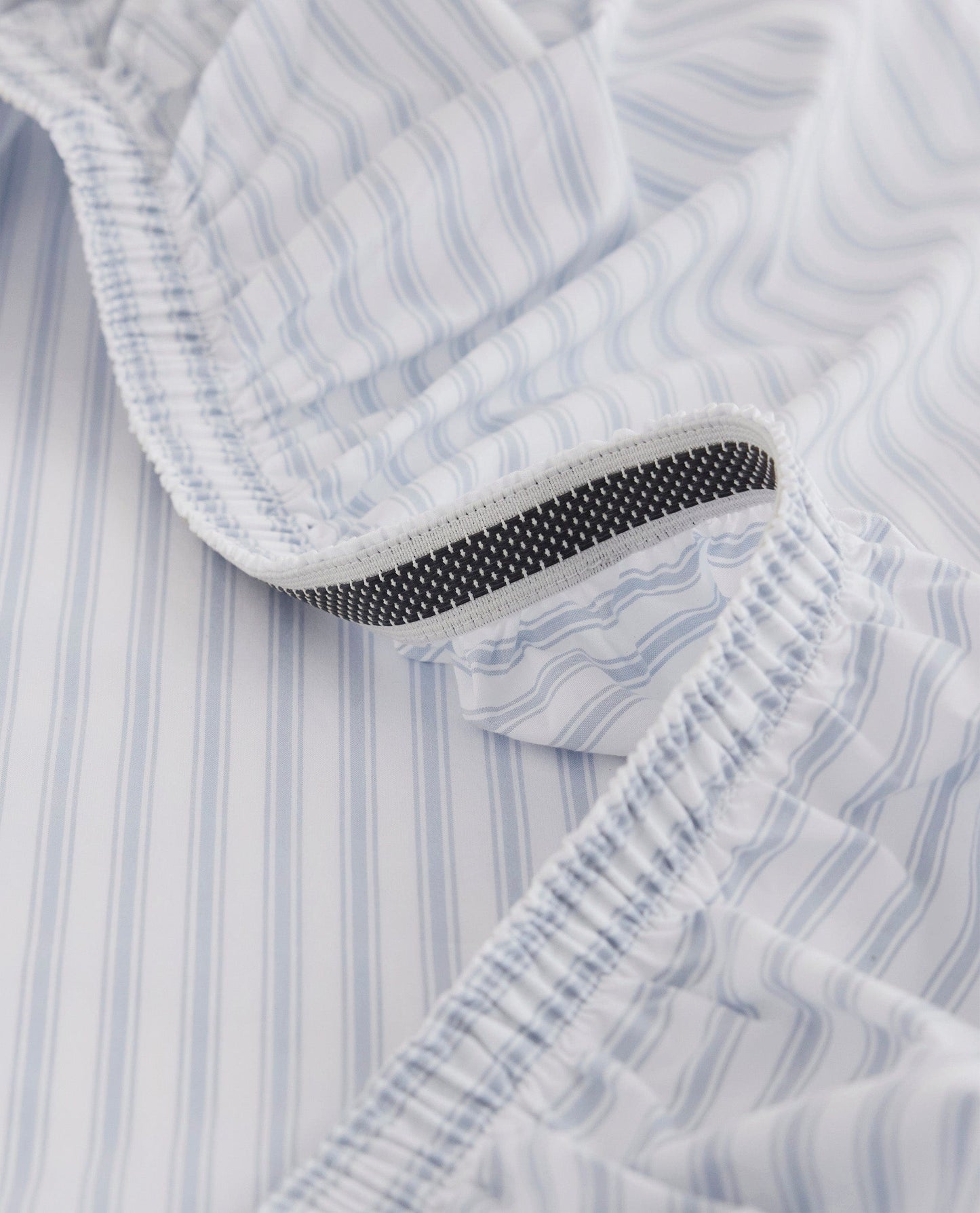 The Crisp & Cool Organic Deluxe Bundle - Blue Stripe Ticking - Super King