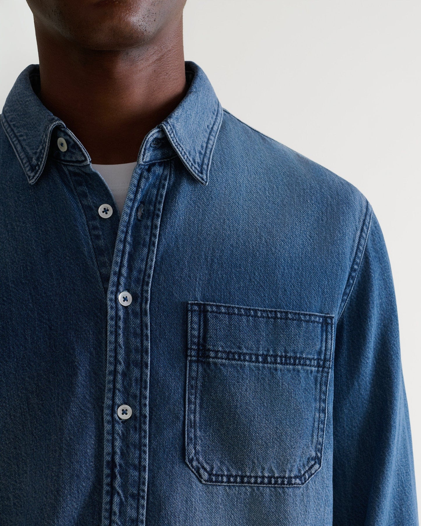 Men's Denim Shirt - Medium Rinse