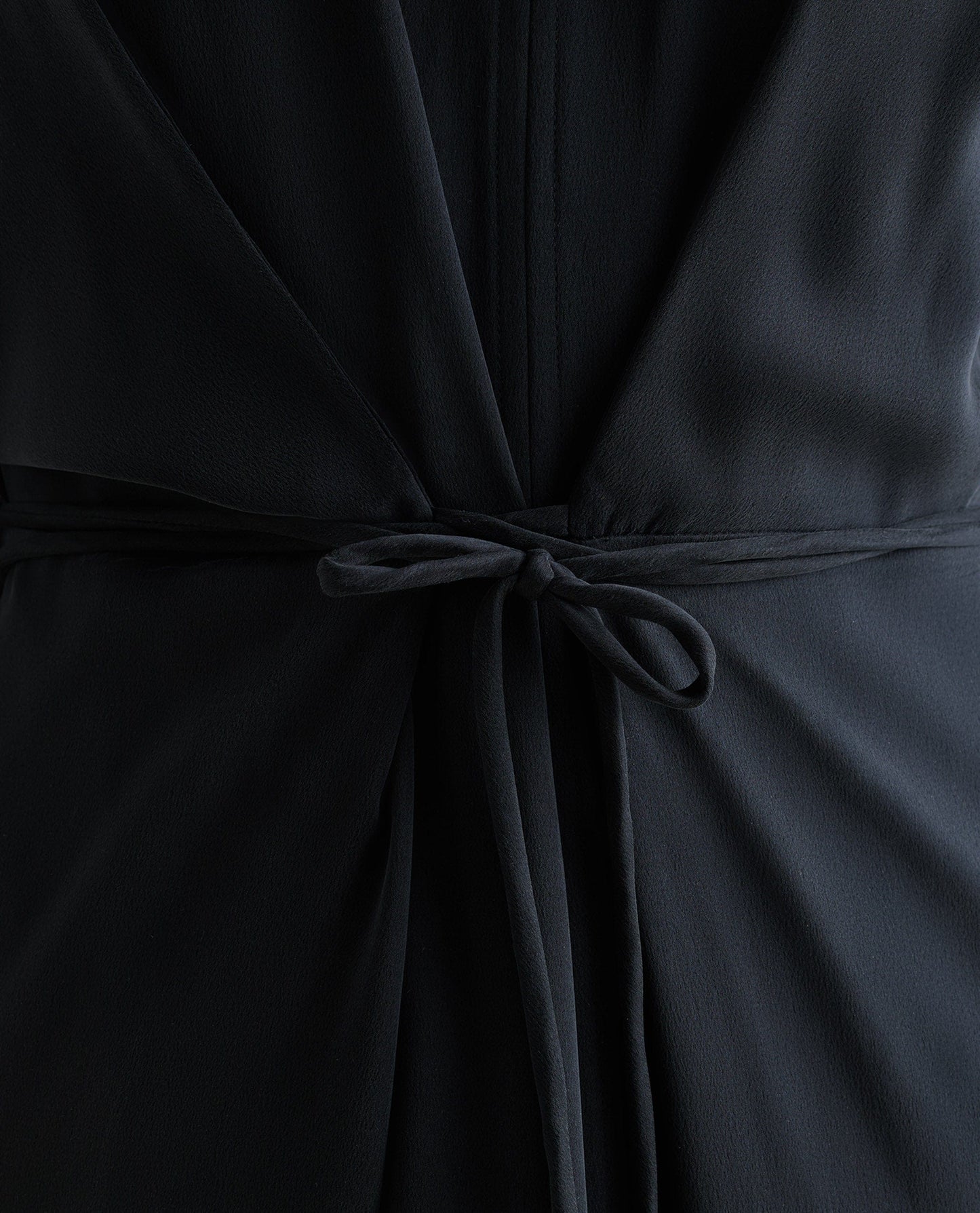 Women's Easy-Silk Robe Dress - Black