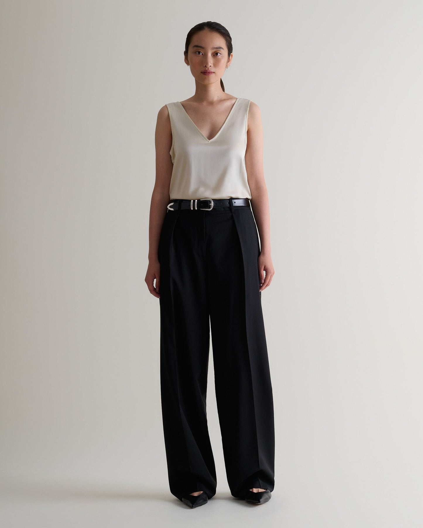 Women's Easy-Silk Sleeveless Top - Alabaster