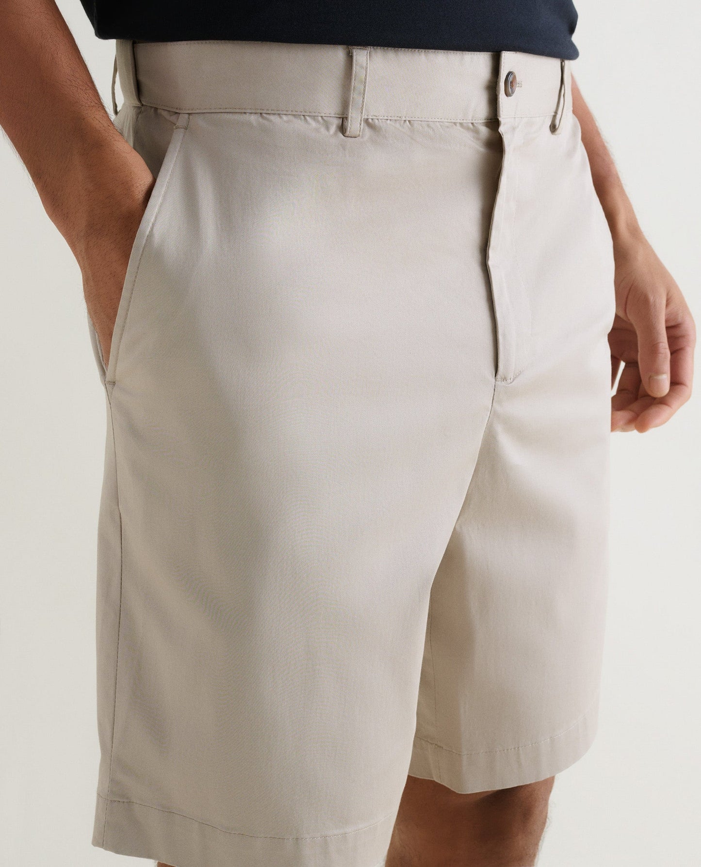 Men's Essential Cotton Chino Shorts - Stone