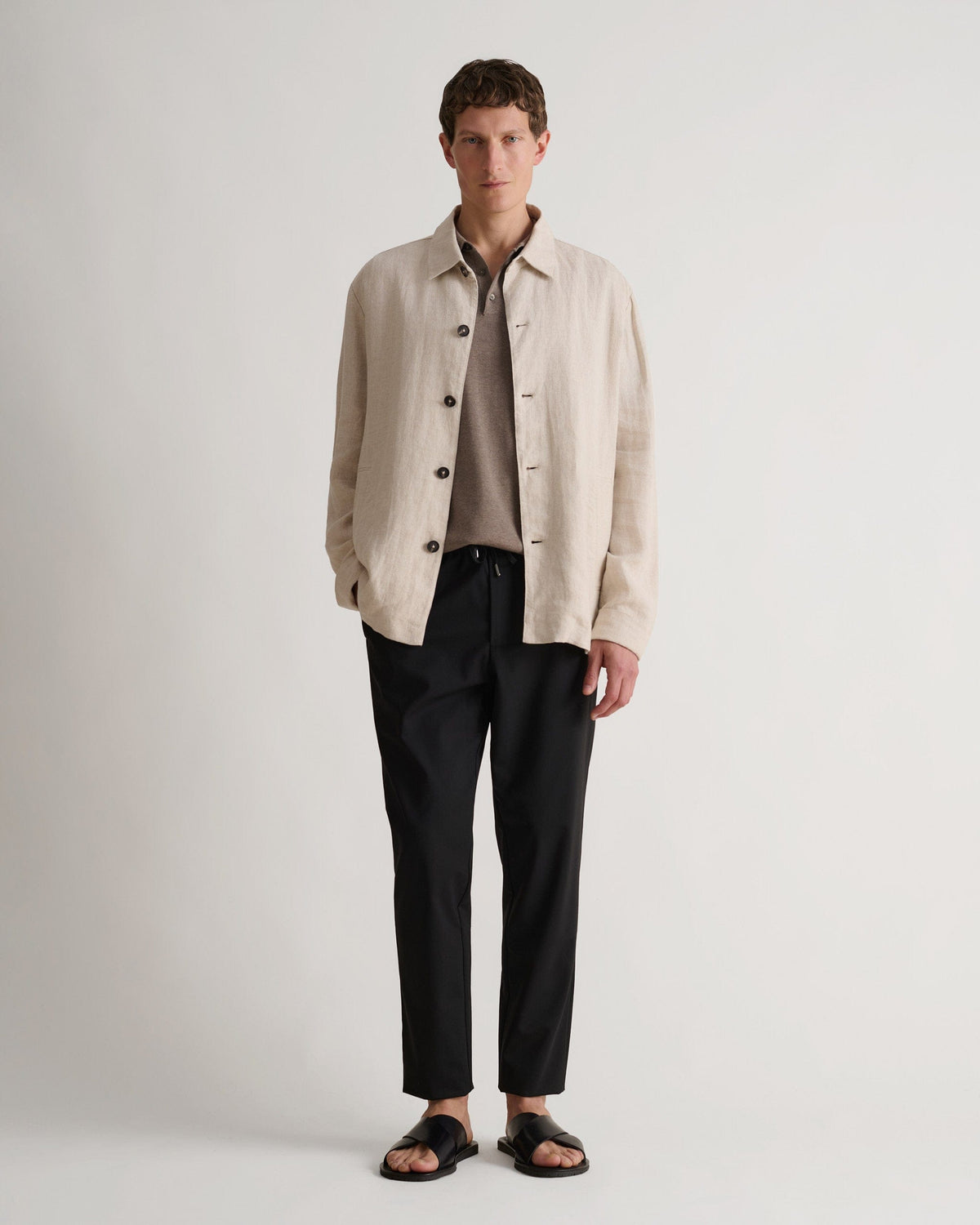 Men's European Flax™ Linen Relaxed Suit Jacket