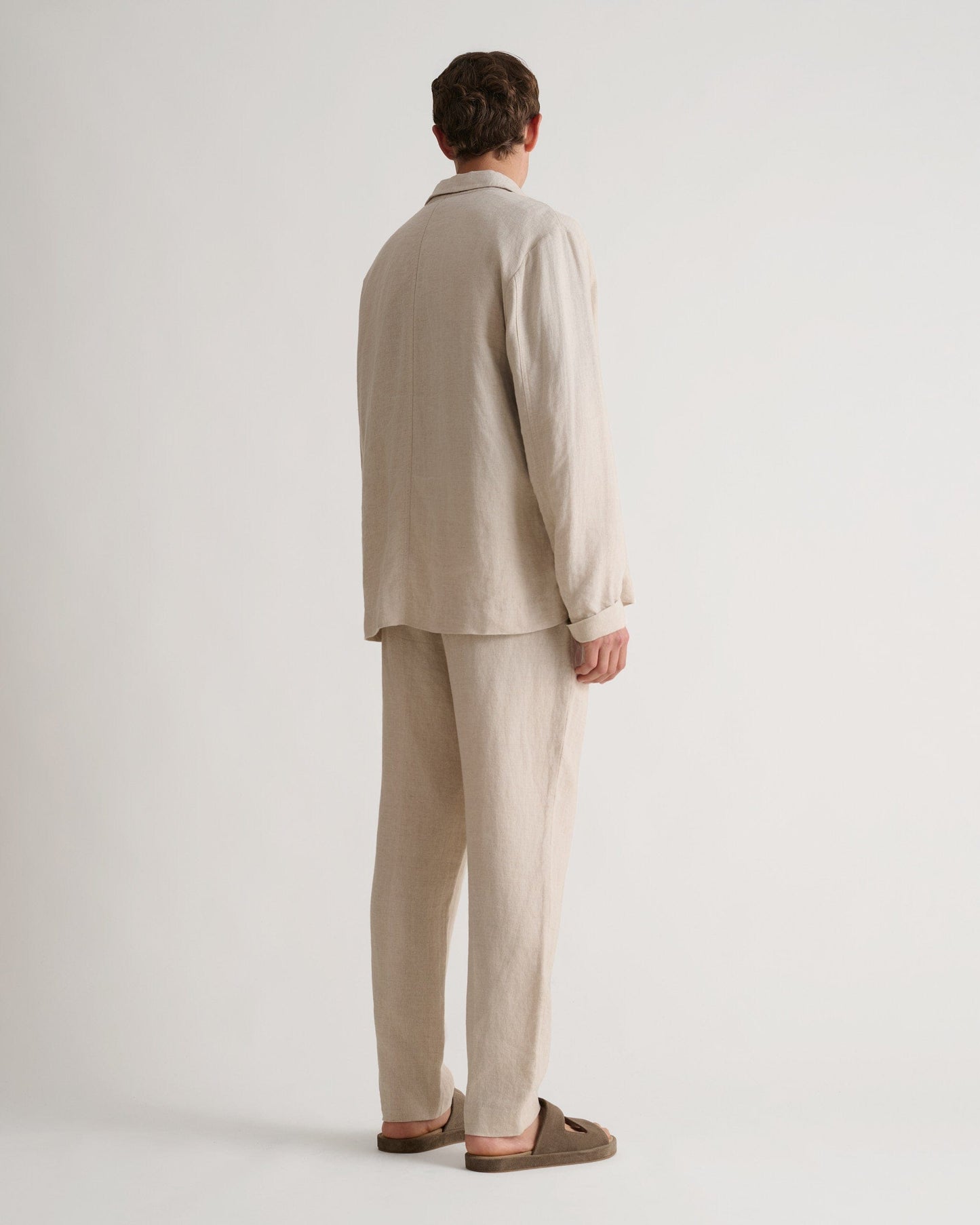 Men's European Flax™ Linen Suit Trousers - Natural