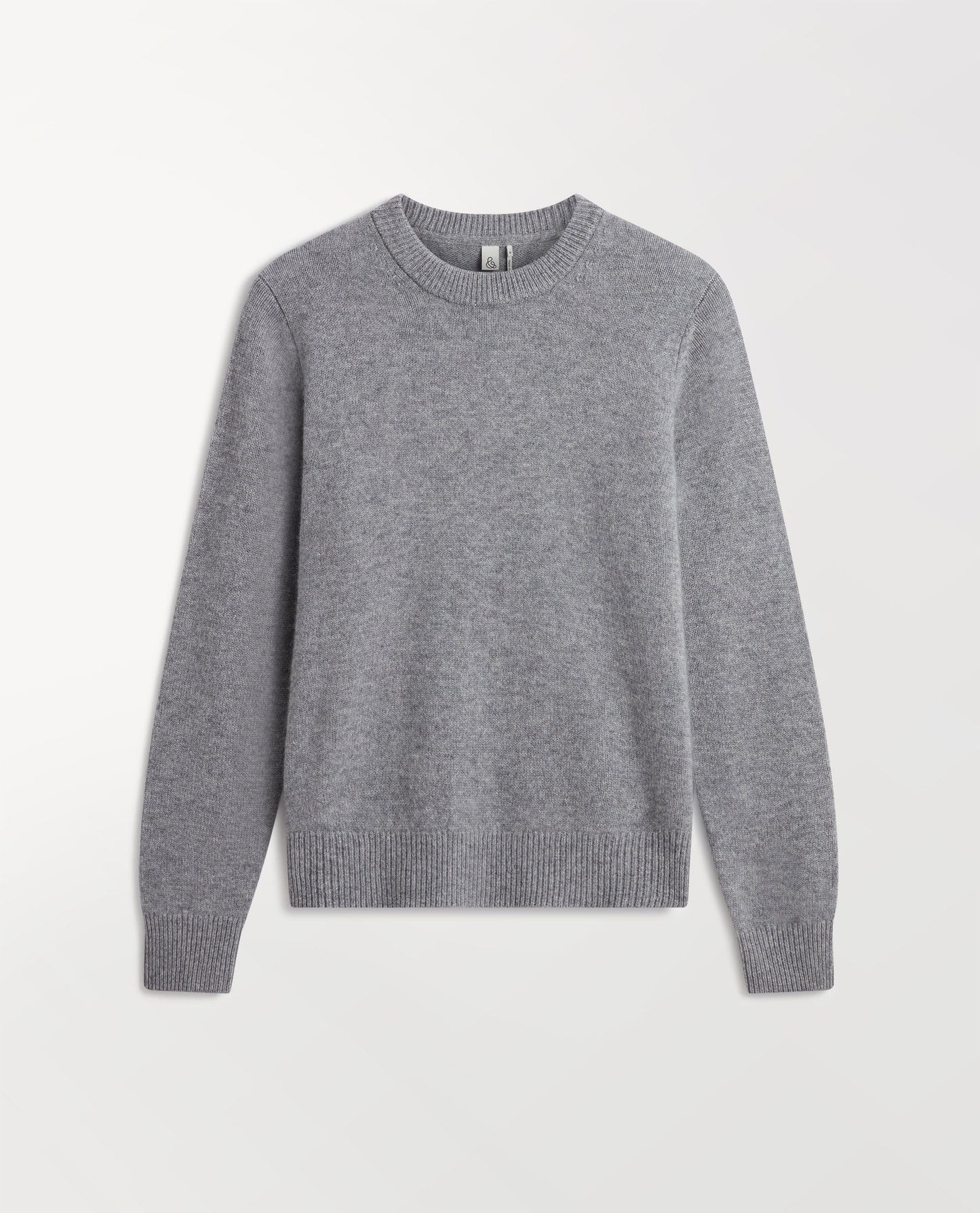 Women's Finest Cashmere Mid-Weight Crew Neck Jumper - Medium Grey