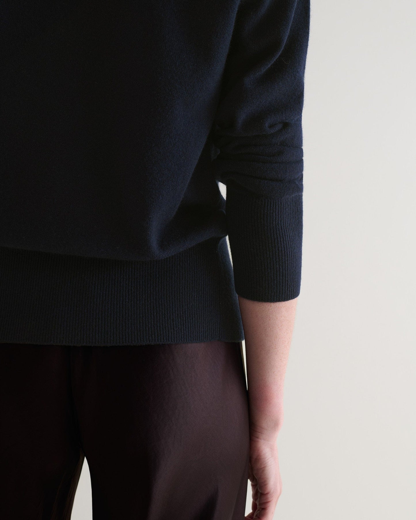 Women's Finest Cashmere Blouson Cardigan - Indigo