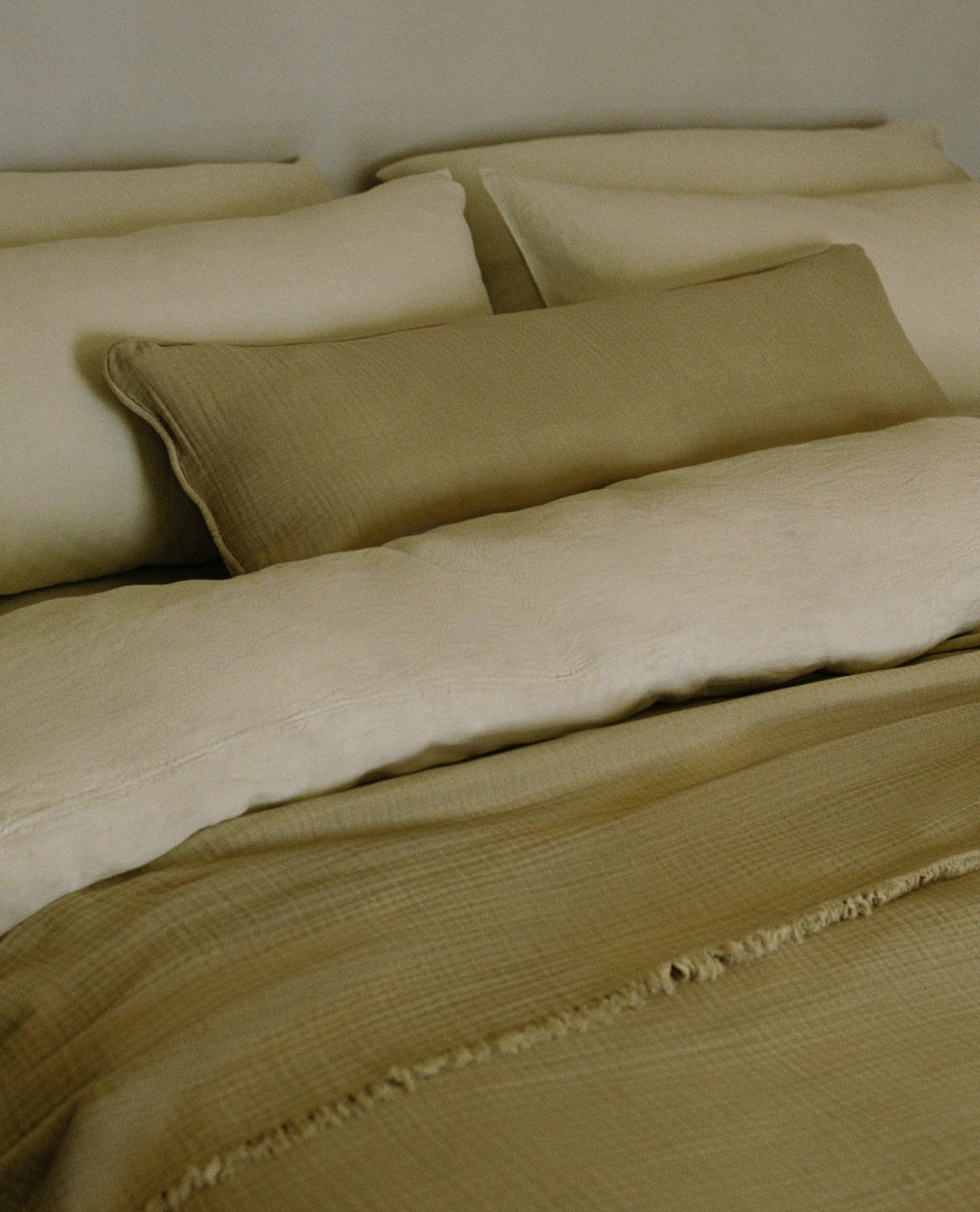 House of Grey European Flax™ Linen Pillowcase Set - Celery