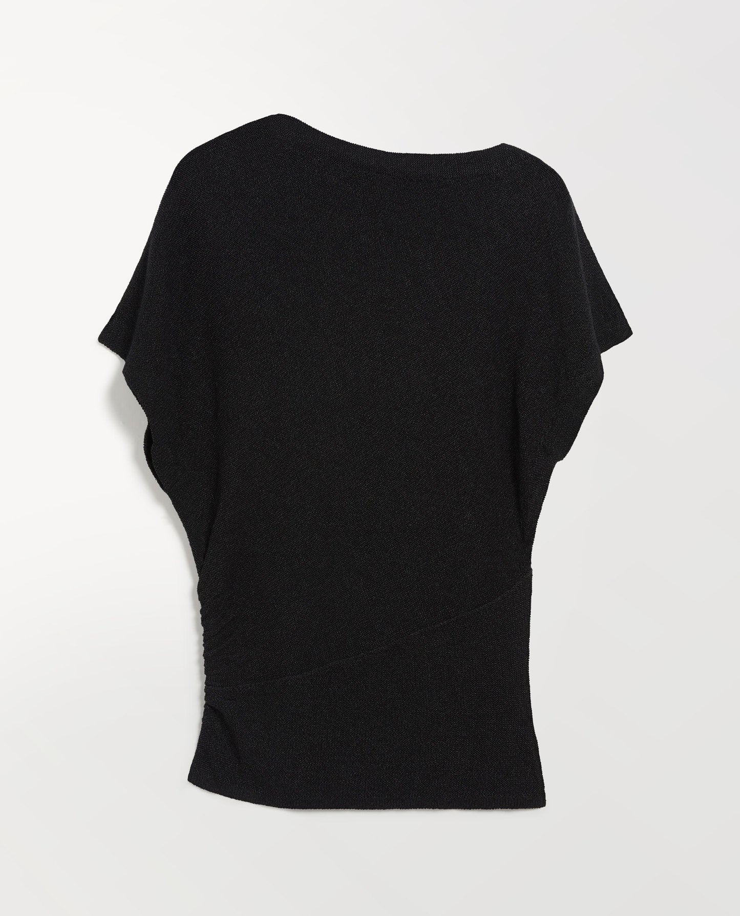 Women's Japanese Paper Yarn Twist Top - Black