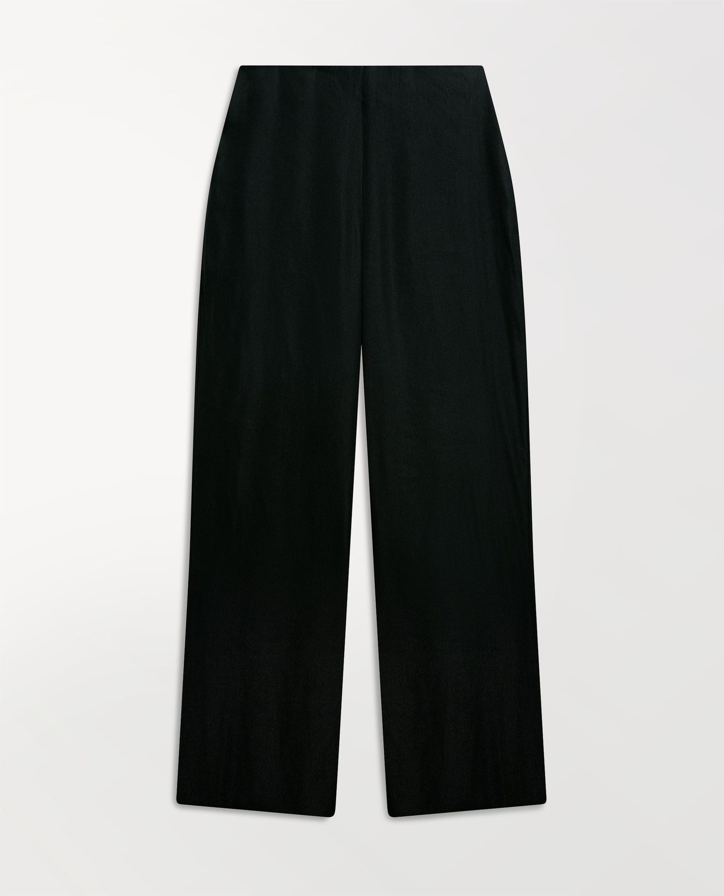 Women's Linen Wide Leg Trouser - Black