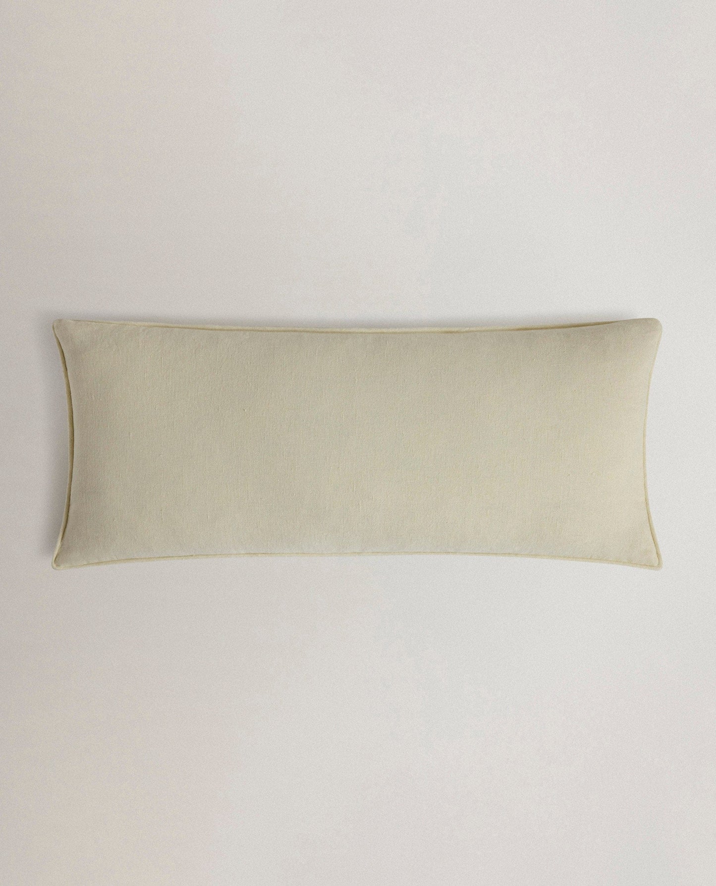Piped Lumbar Cushion Cover - Alabaster