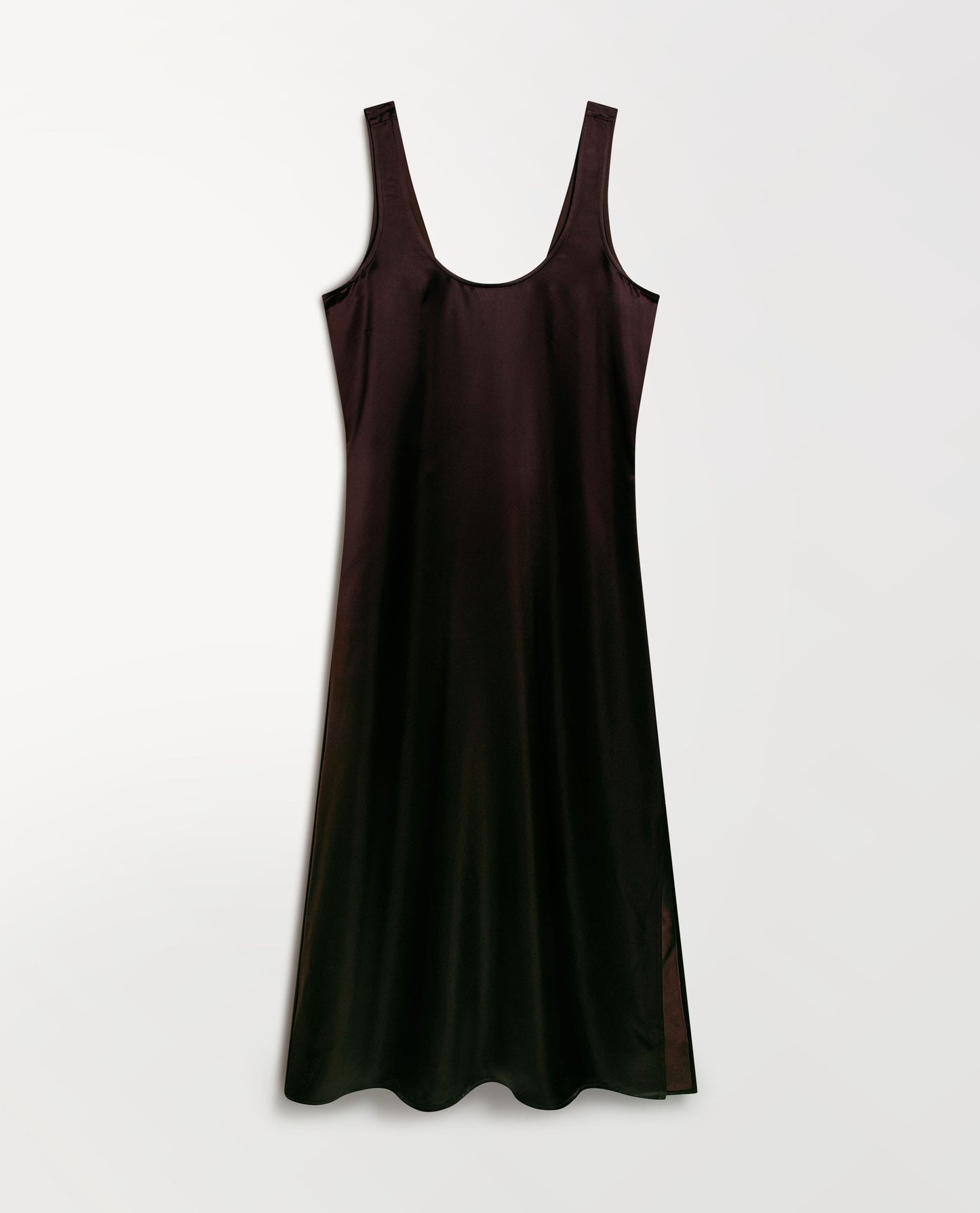Women's NAIA™ Liquid Satin Sleeveless Dress - Chocolate