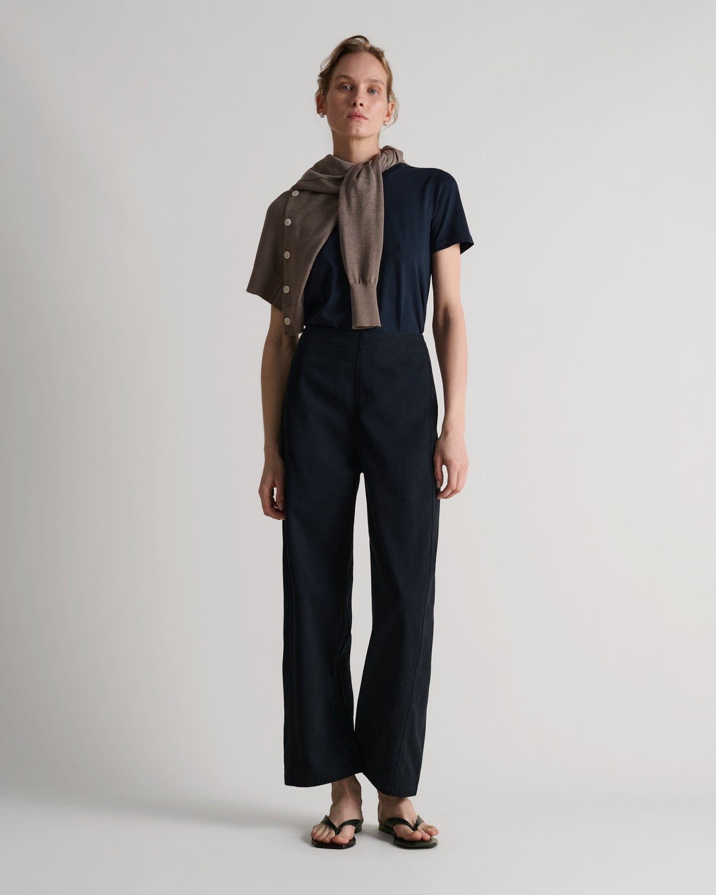 Women's Organic Cotton Barrel Leg Jean - Ink