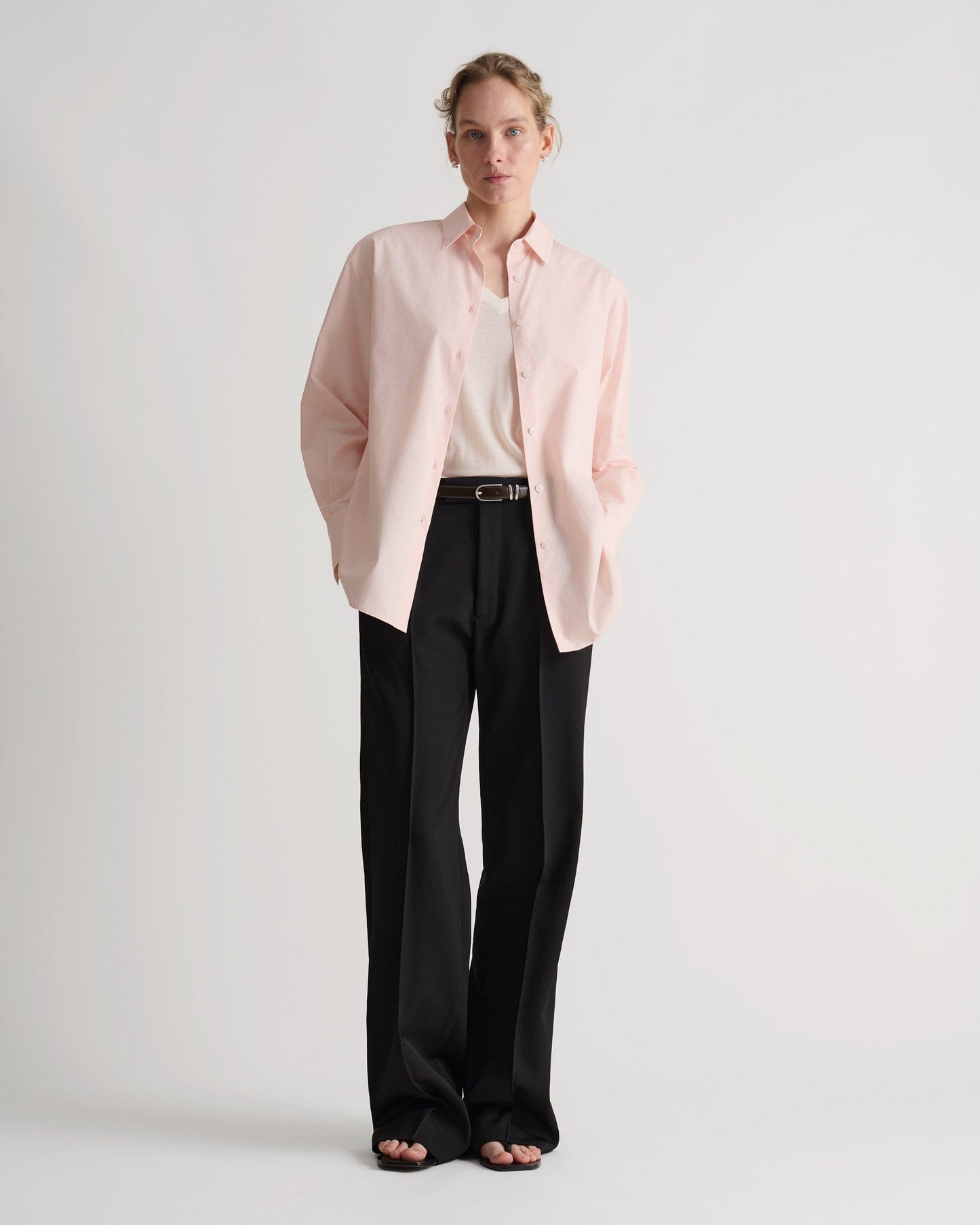 Women's Organic Cotton Poplin Shirt - Pink