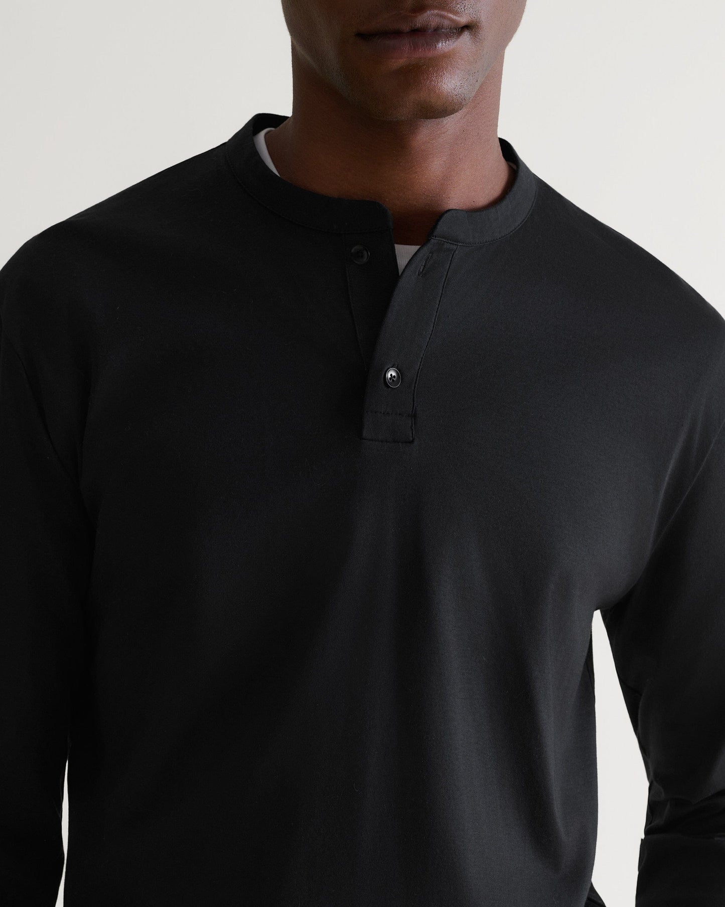 Men's Organic Cotton Pyjama Top - Charcoal