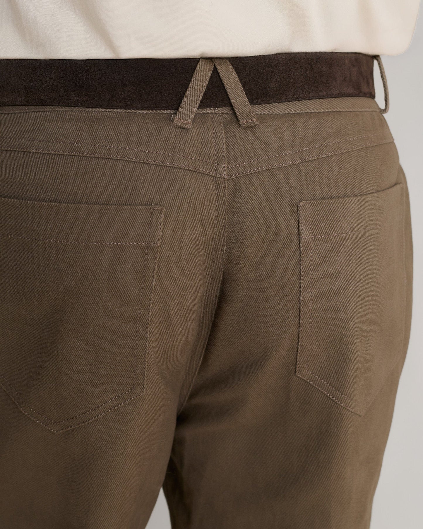 Men's Organic Cotton Straight Leg 5-Pocket Chino - Silt