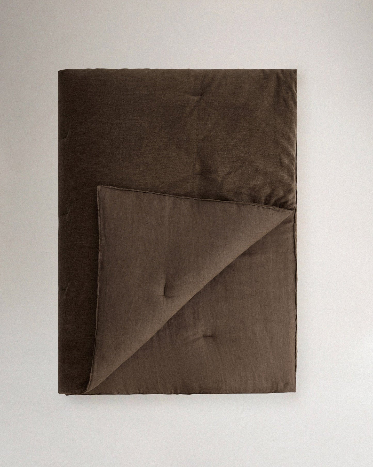 Organic Cotton Velvet Quilt - Tobacco