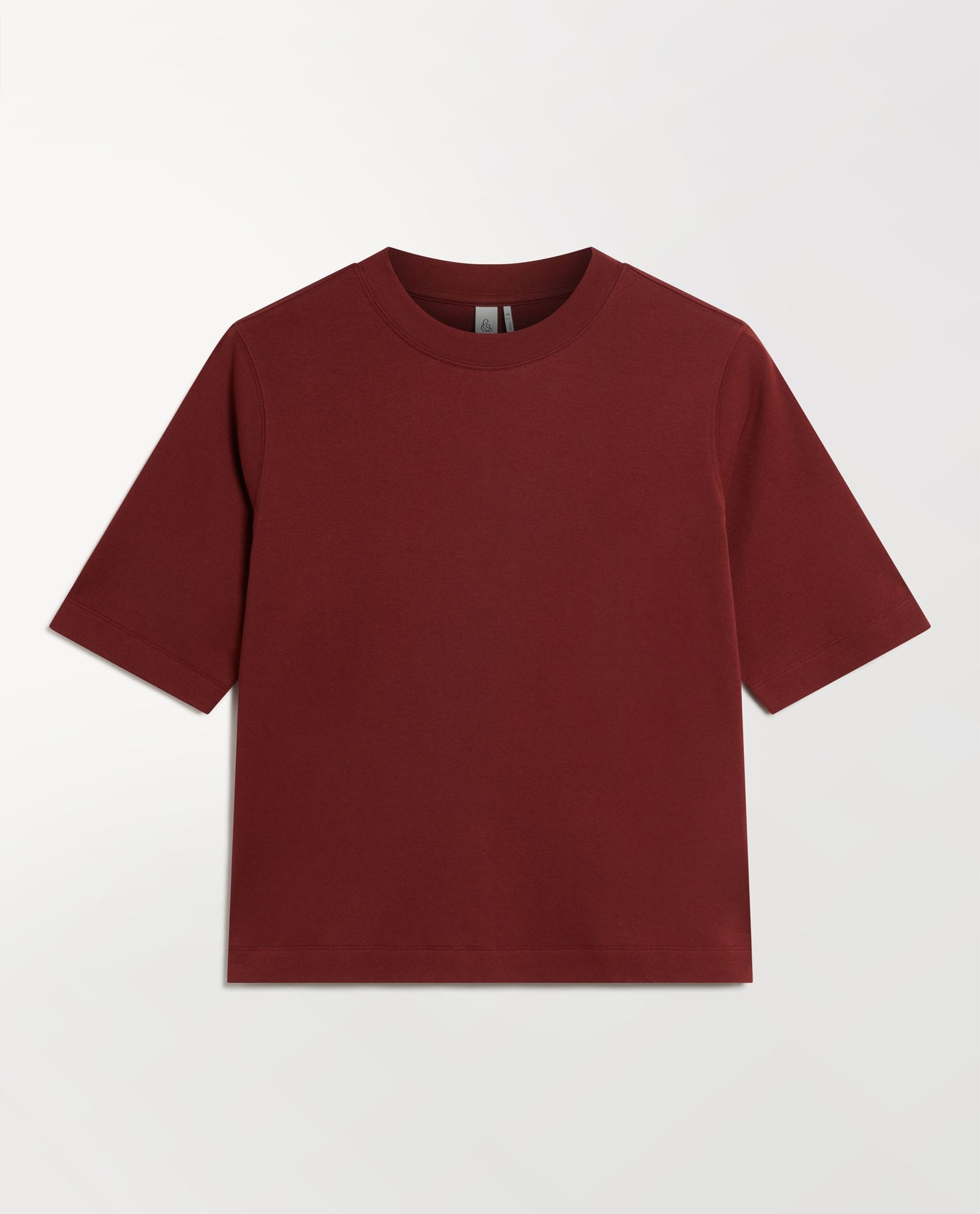 Women's Boxy Cotton T-shirt - Russet