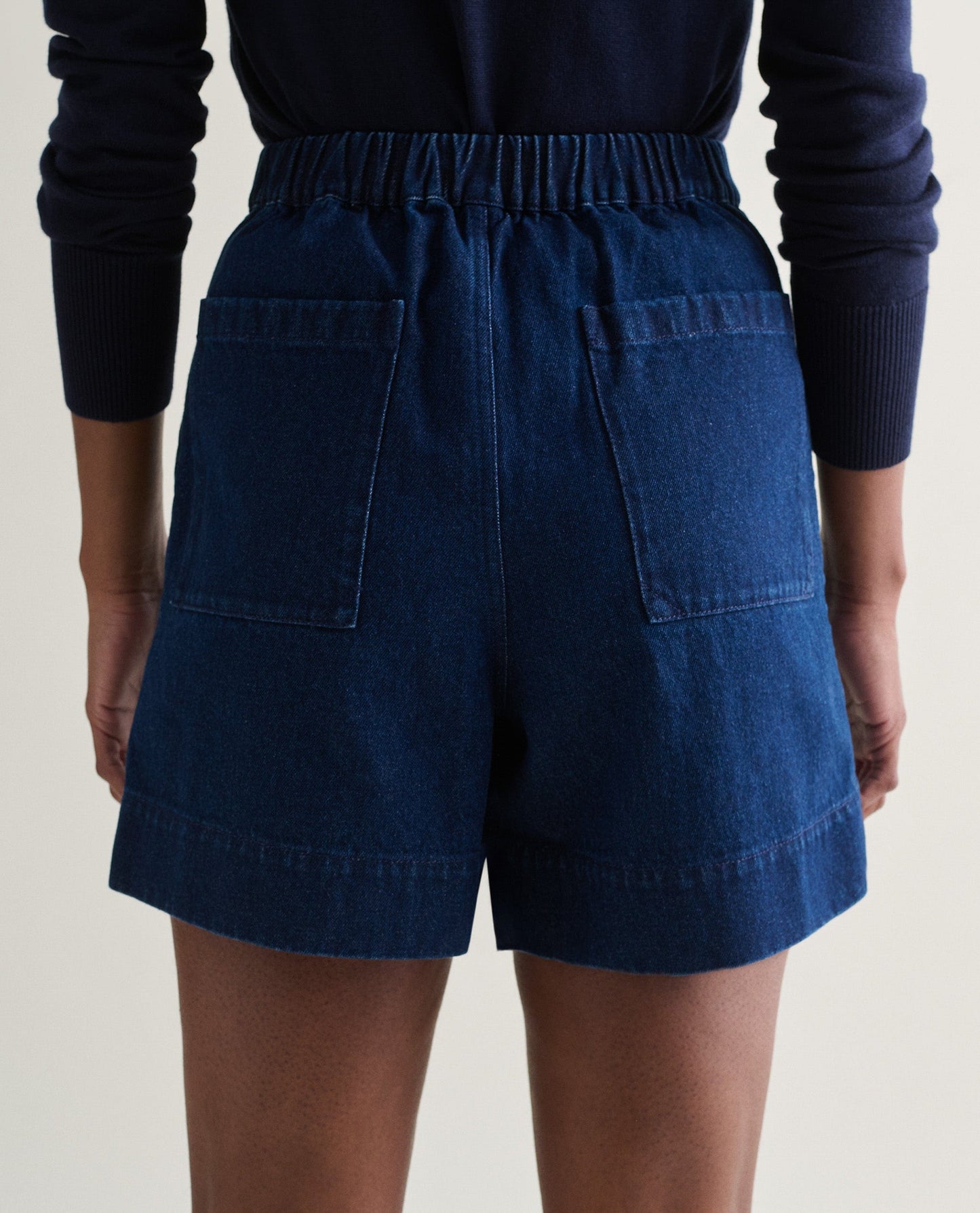 Women's Organic Denim Shorts - Indigo