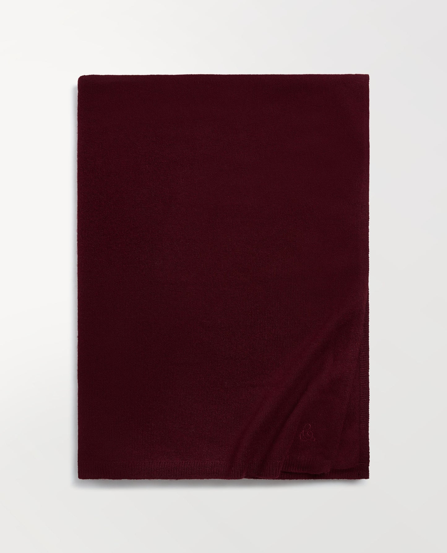 Oversized Finest Cashmere Wrap - Oxblood