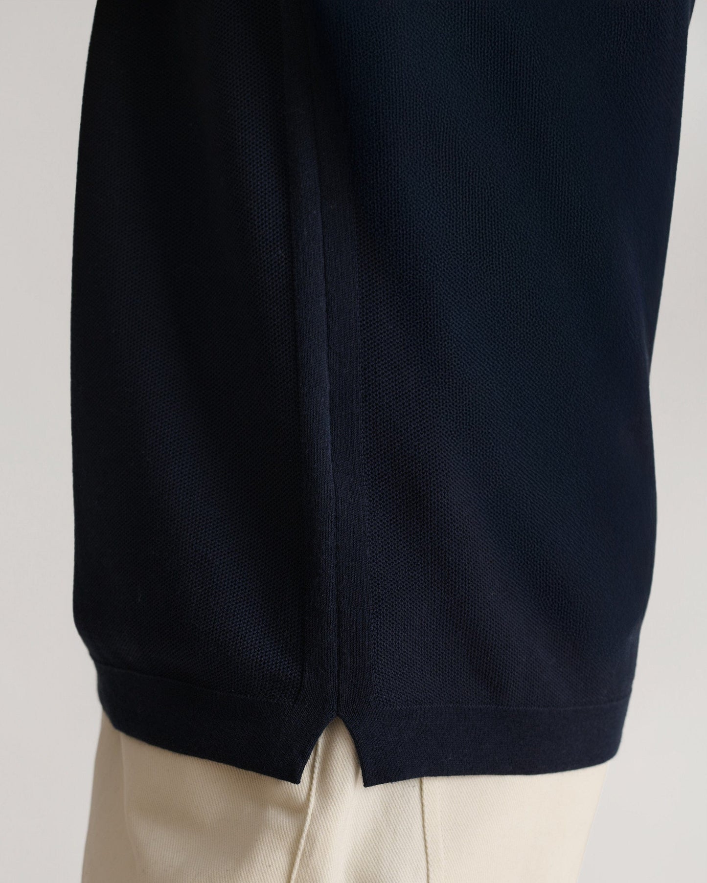 Men's Cotton Twist Pique Polo - Indigo