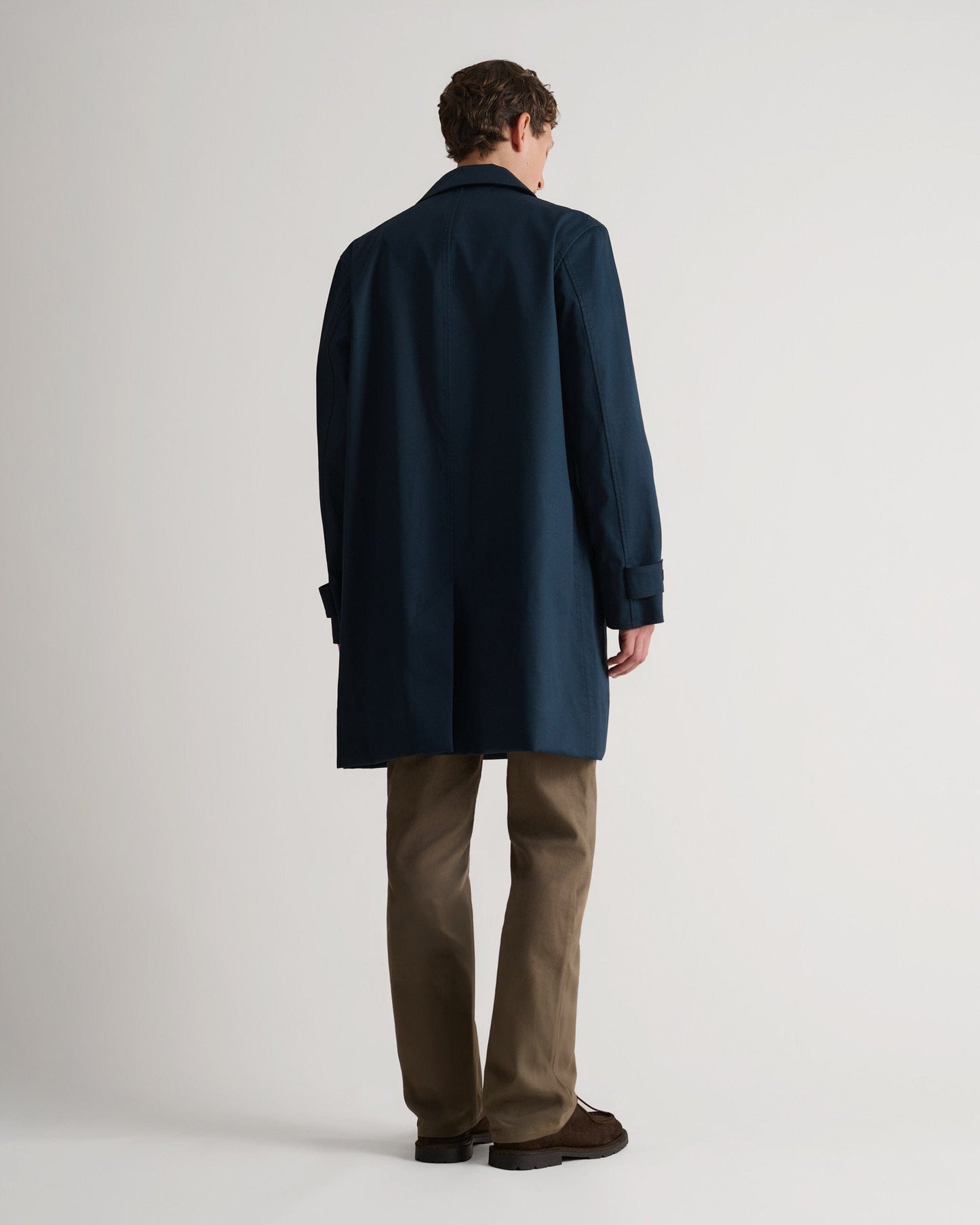 Men's Showerproof Rain Mac - Navy