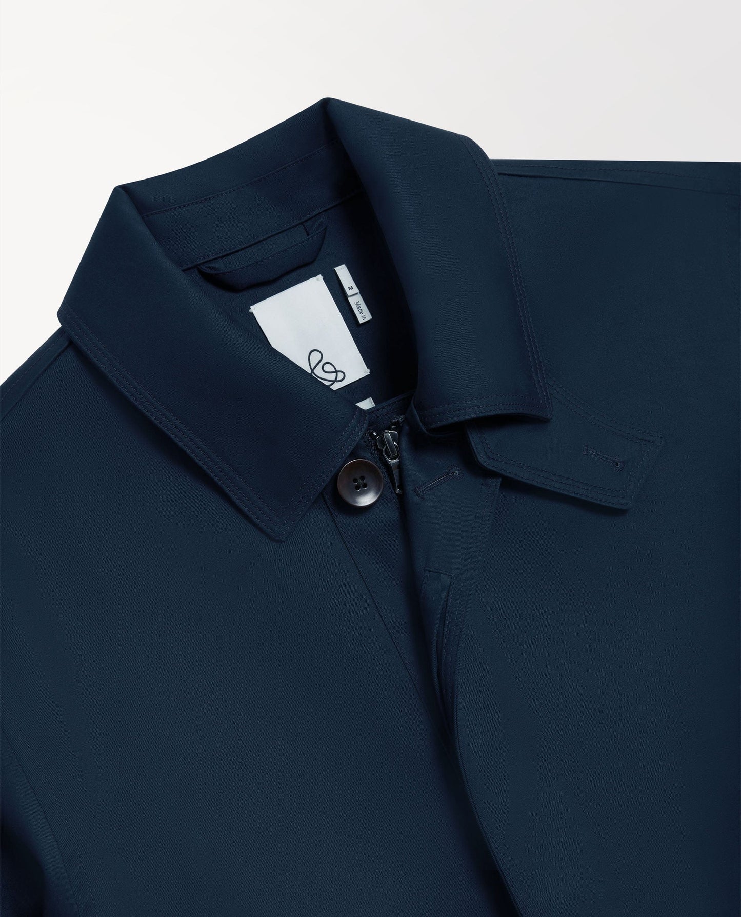 Men's Showerproof Rain Mac - Navy