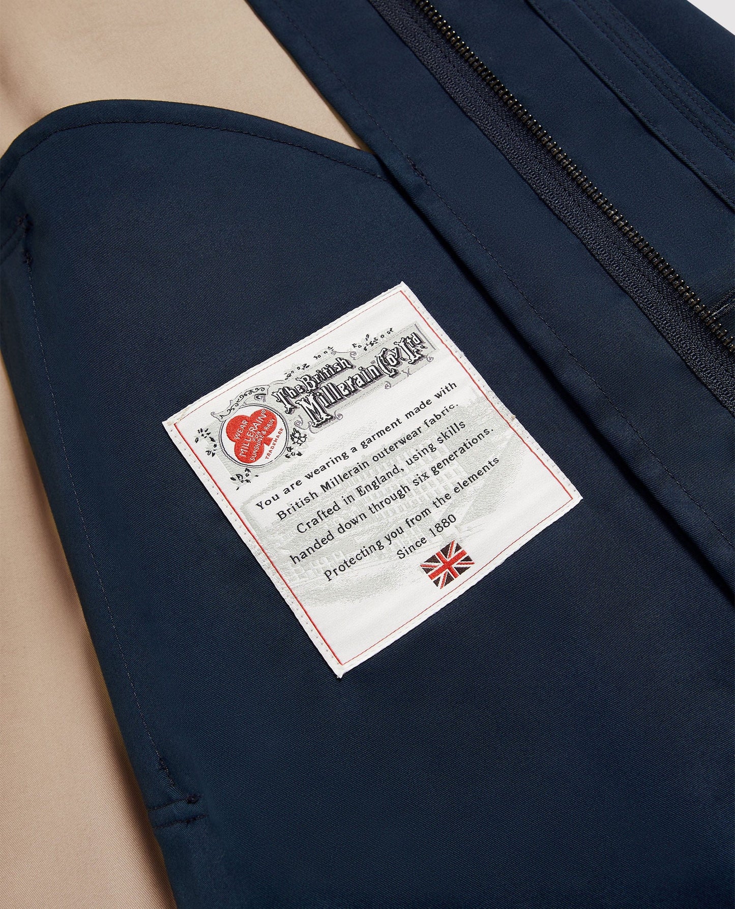 Men's Showerproof Rain Mac - Navy