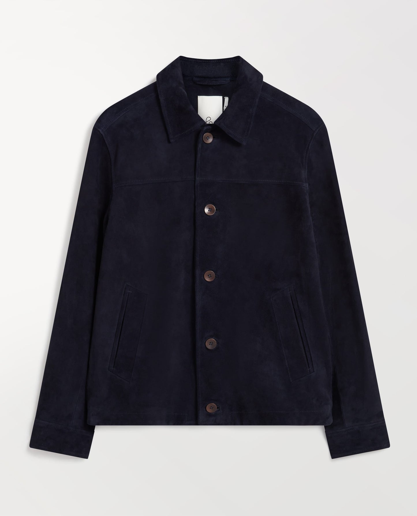 Men's Suede Jacket - Indigo
