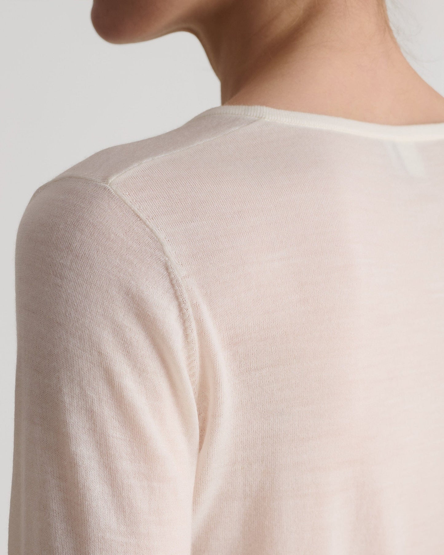 Women's Superfine Merino Button-Front Top - Buttermilk