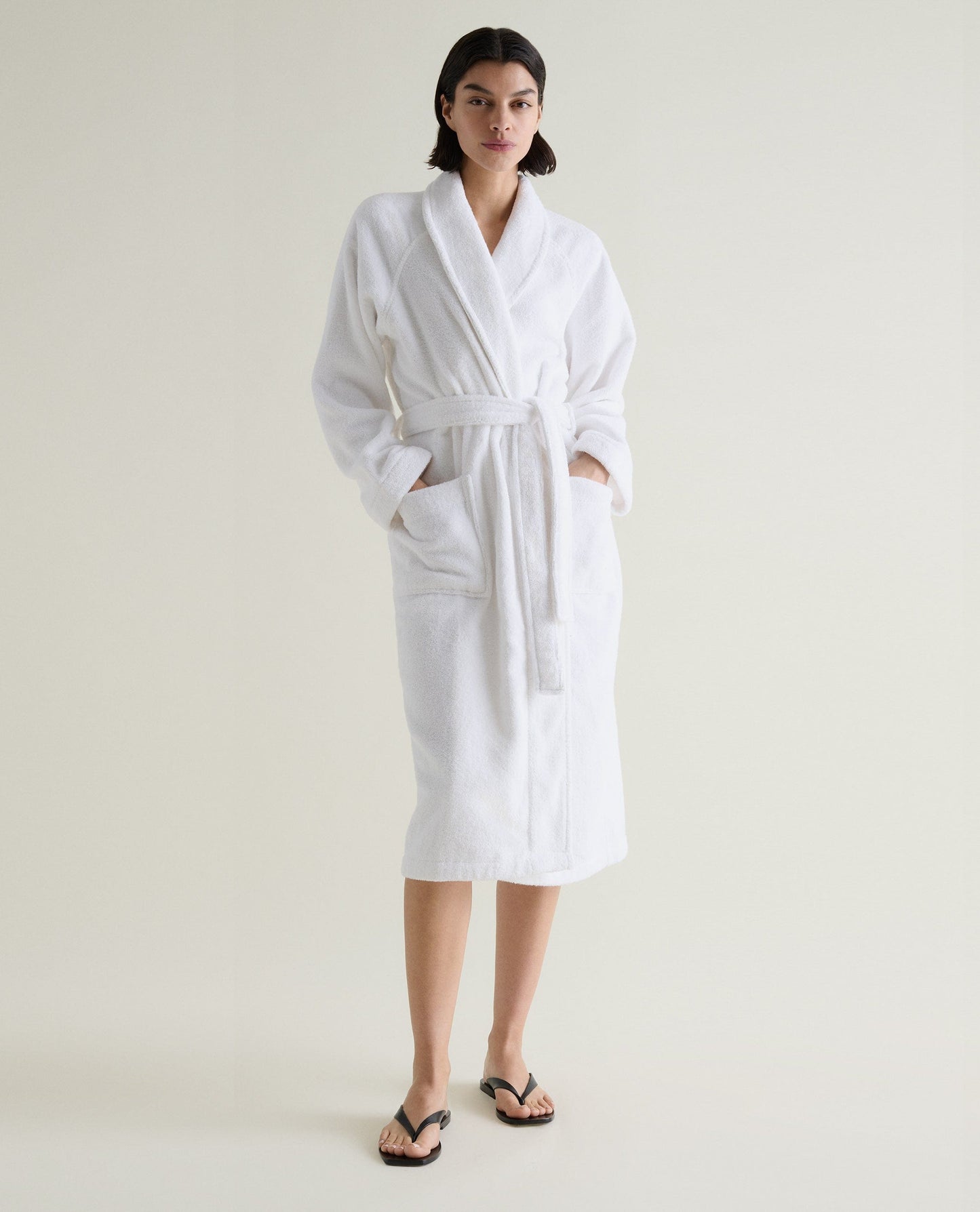 Women's Terry Bathrobe - White