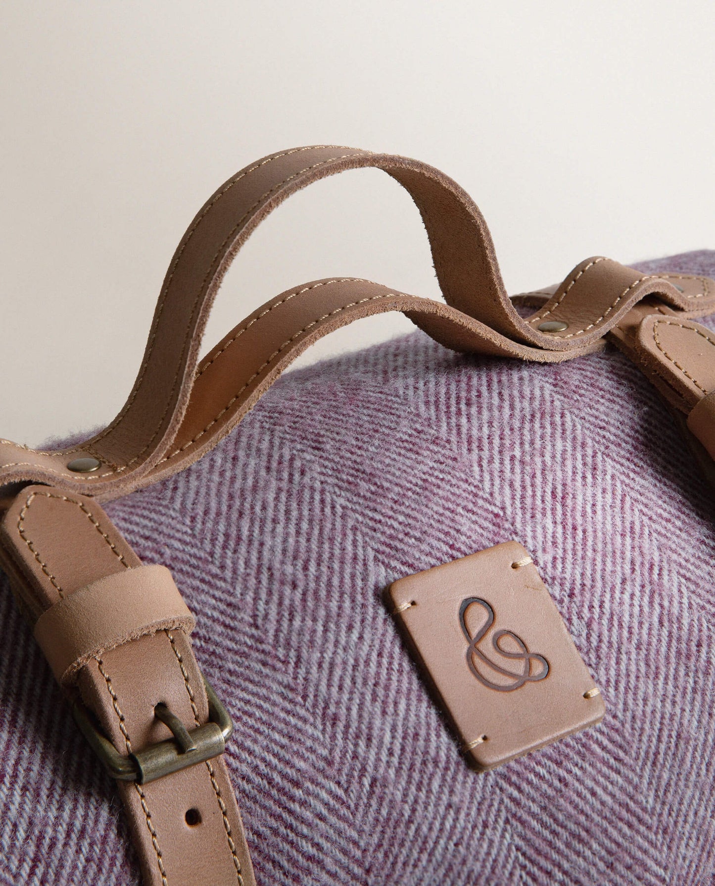 Merino Wool Waterproof Picnic Blanket - Aubergine