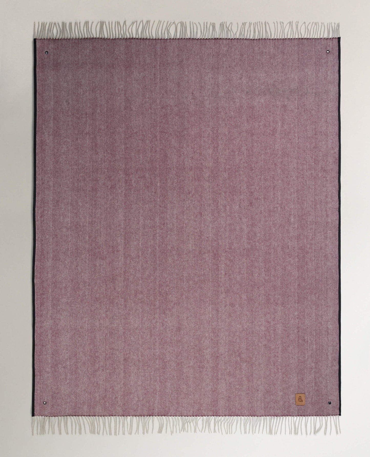 Merino Wool Waterproof Picnic Blanket - Aubergine