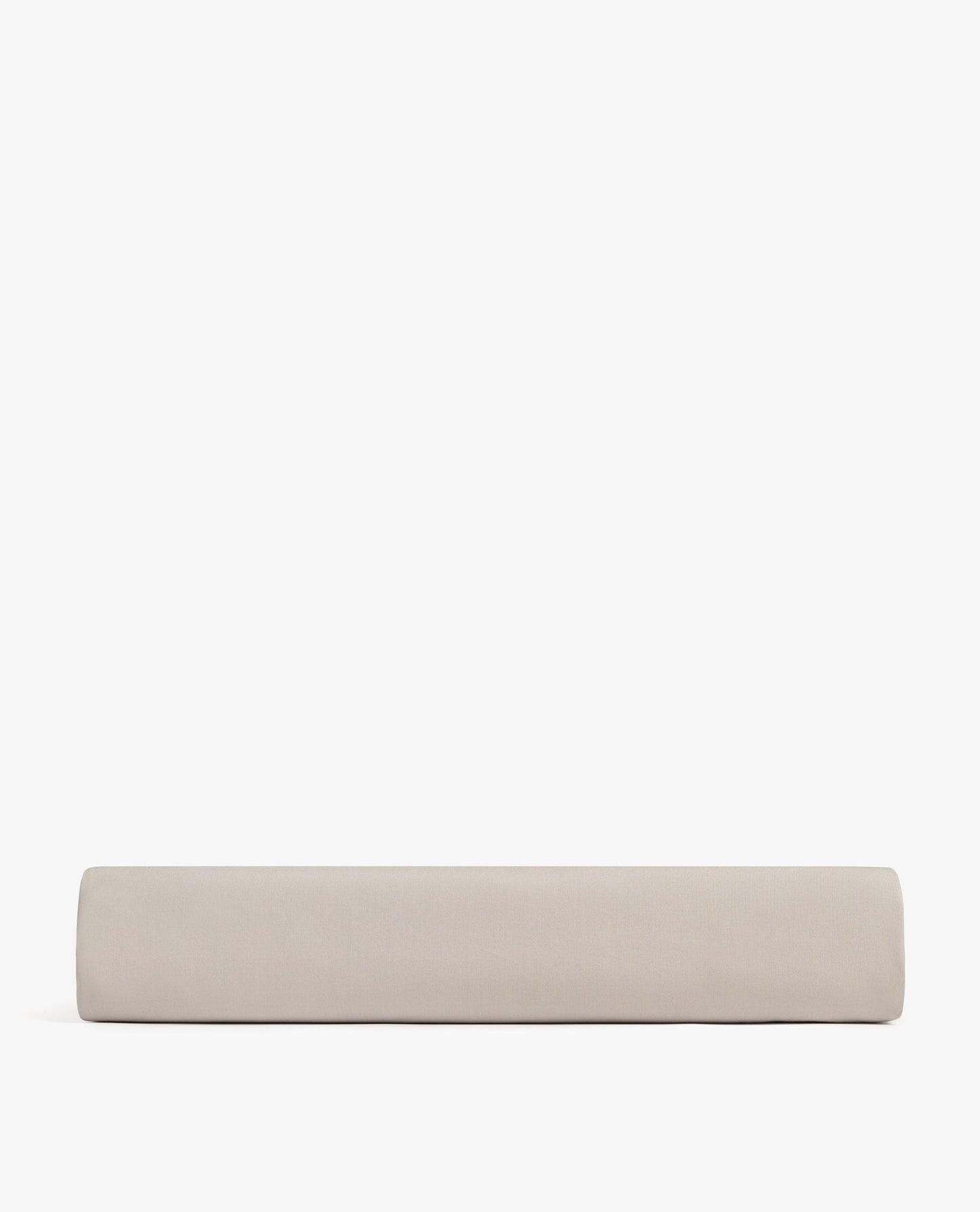 Image 3 of 3 showing Rise & Fall's Crisp & Cool organic cotton percale flat sheet in pebble.
