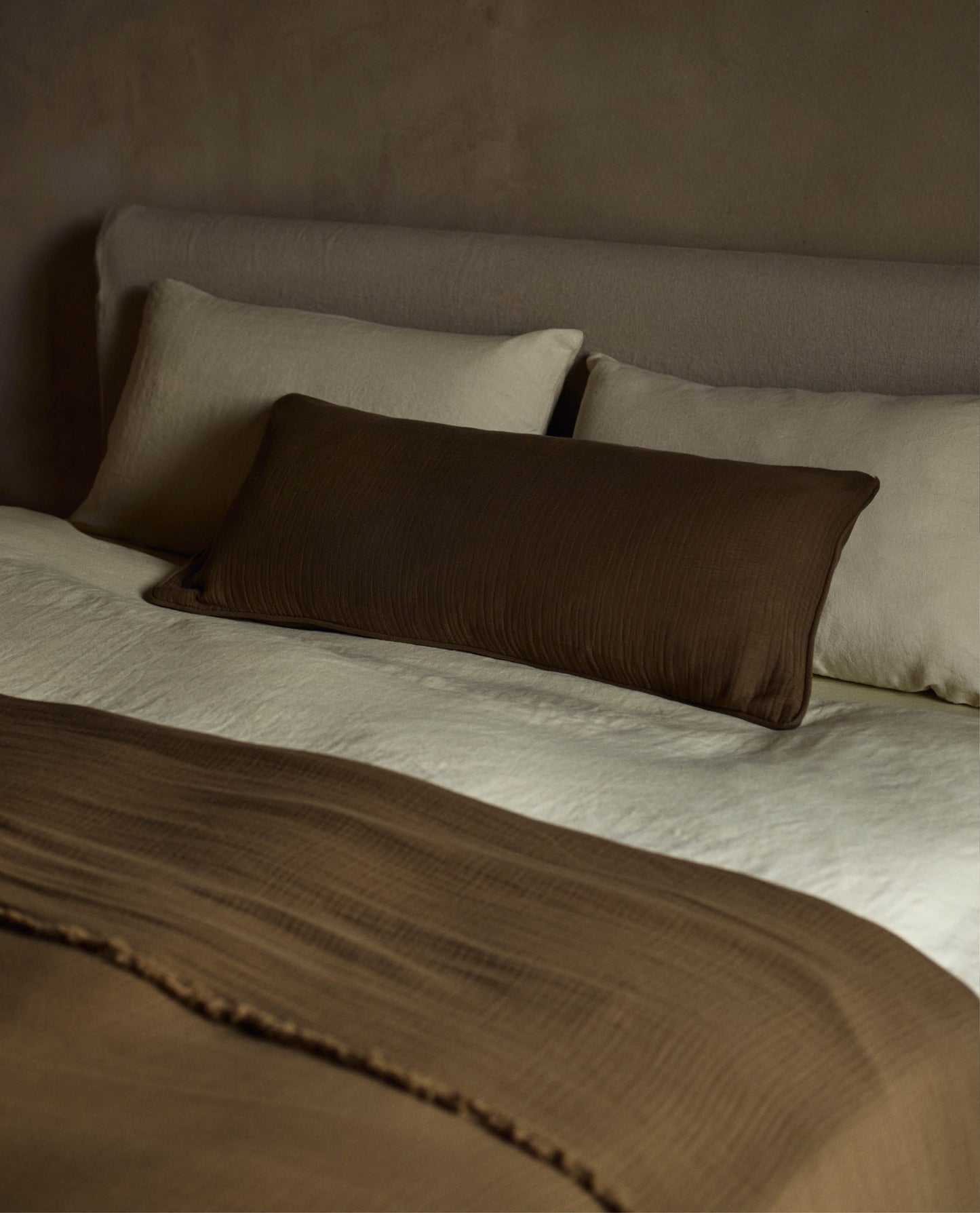 Image 5 of 5 showing House of Grey European Flax™ Linen Duvet Cover, colour: celery.