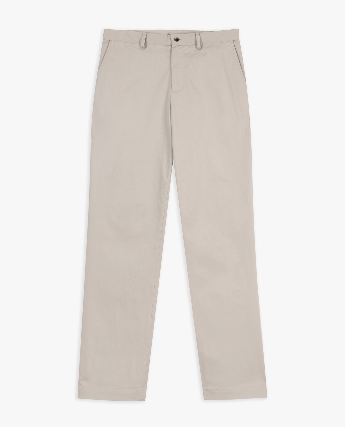 Men's Essential Cotton Trousers - Stone