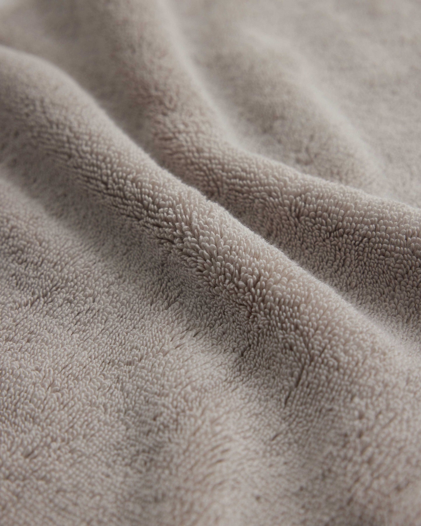 Close up of Rise & Fall's pebble Turkish Aegean cotton towel